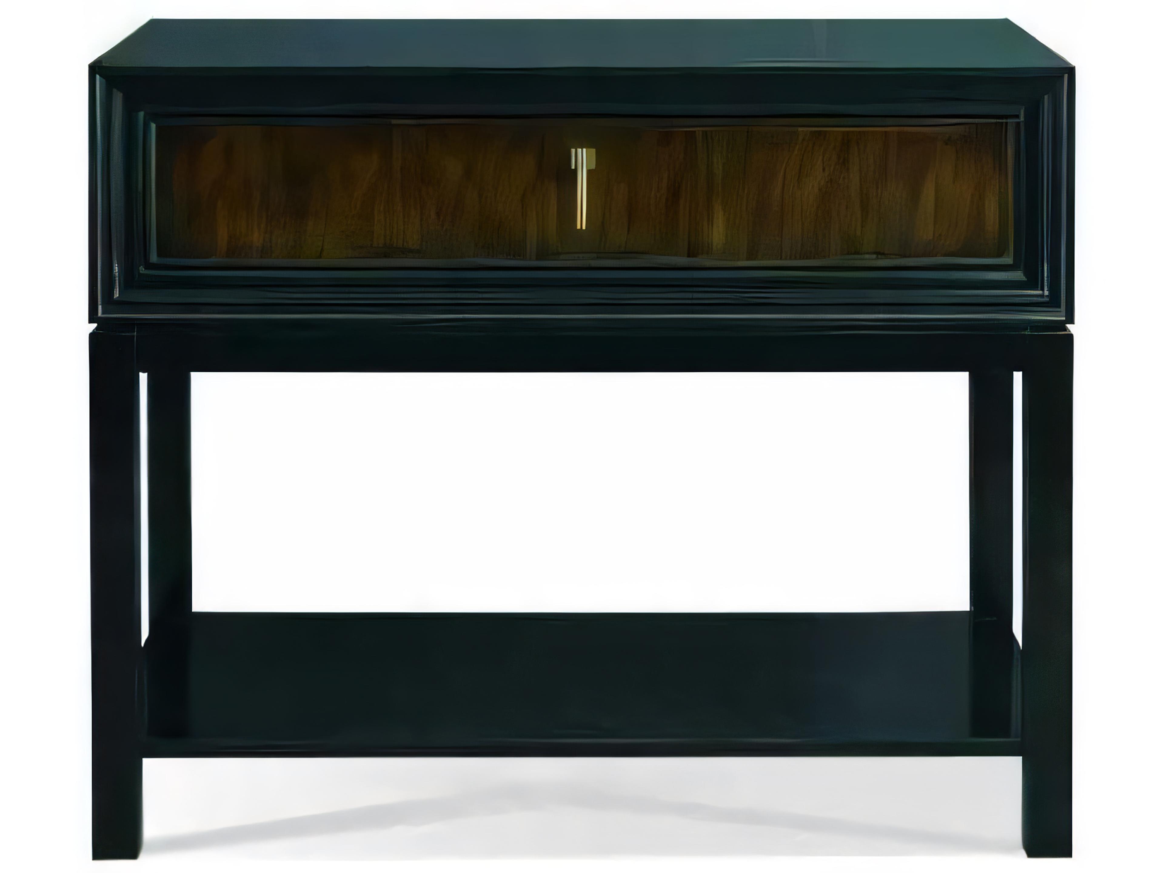 Greg Single Drawer Rectangular Wood End Table