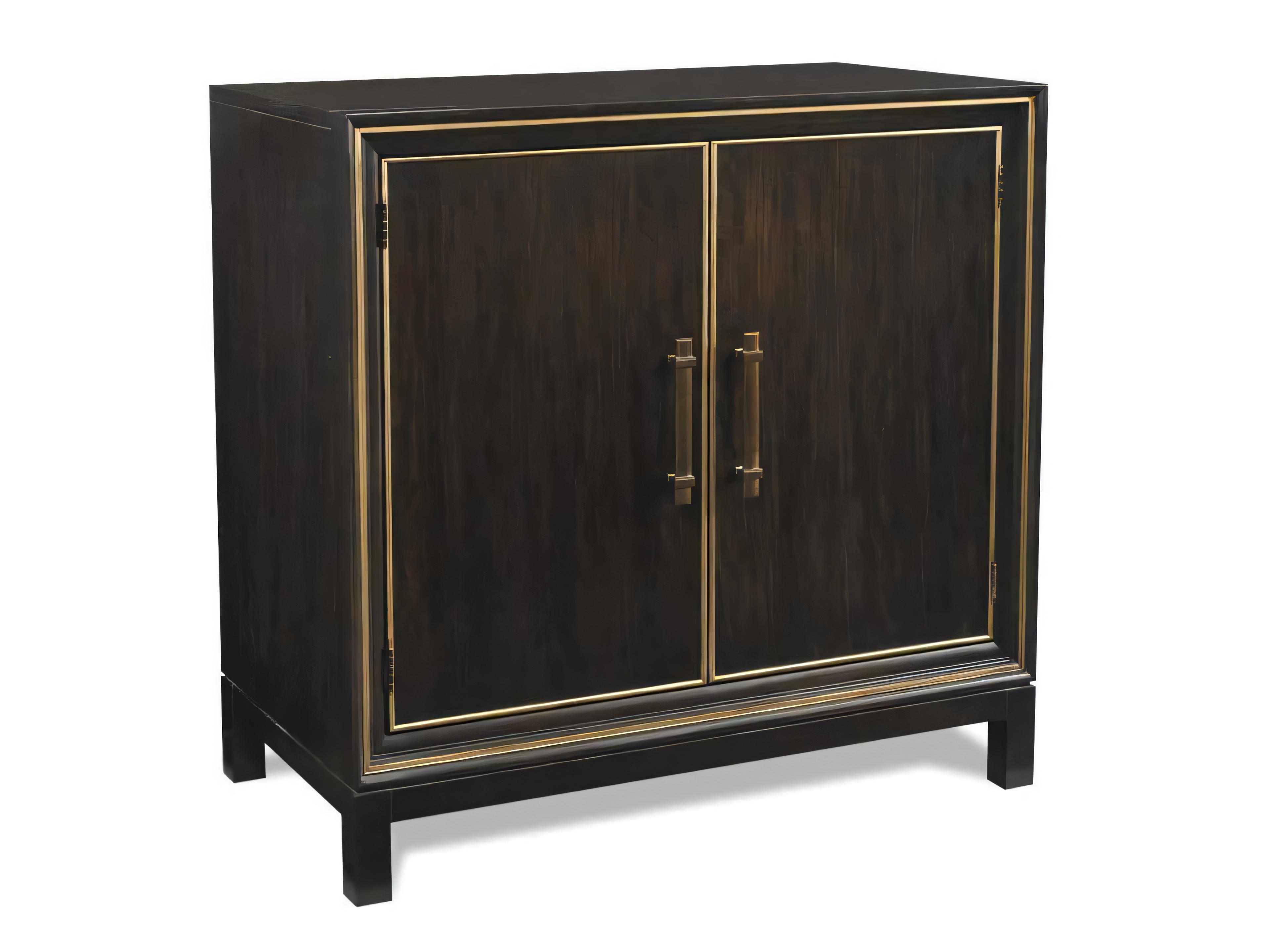 Custom Elements Cabinet Sable Brown Maple Wood Accent Chest