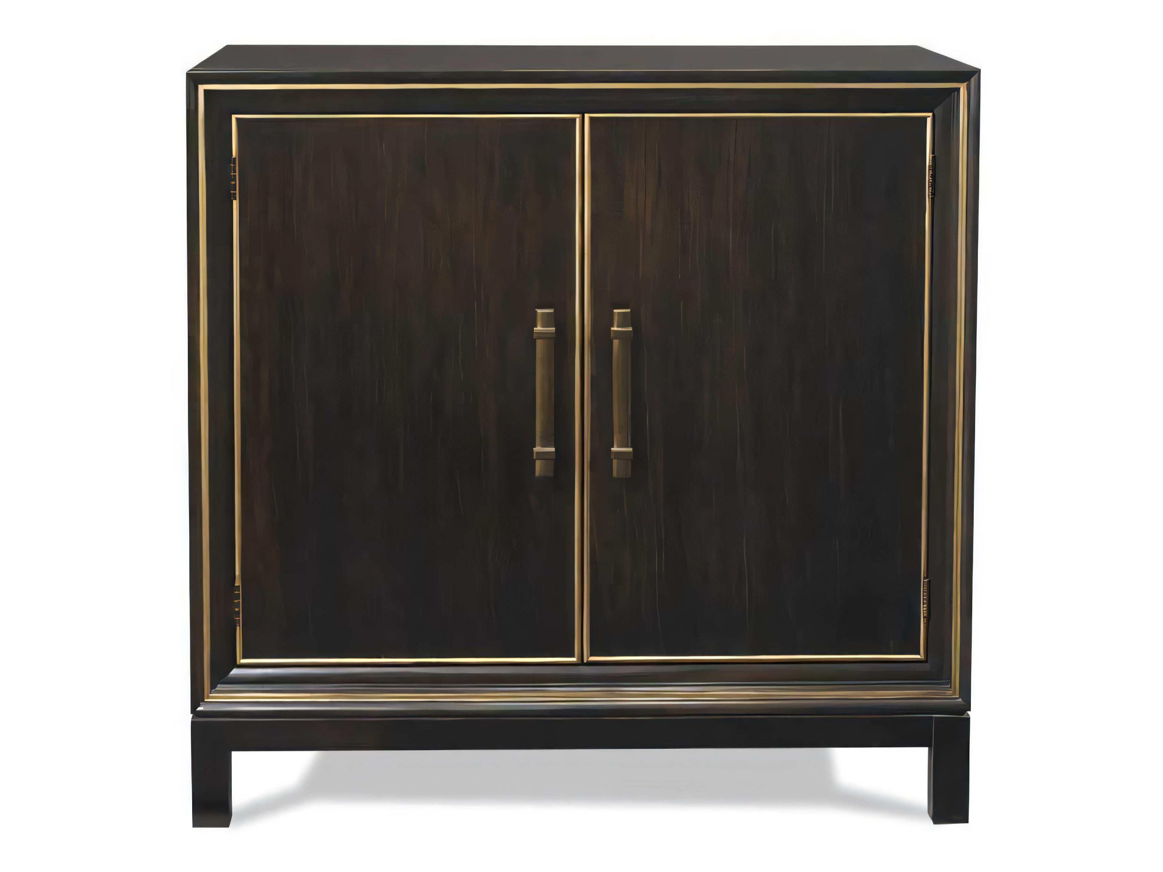 Hickory White Custom Elements Cabinet Sable Brown Maple Wood Accent Chest