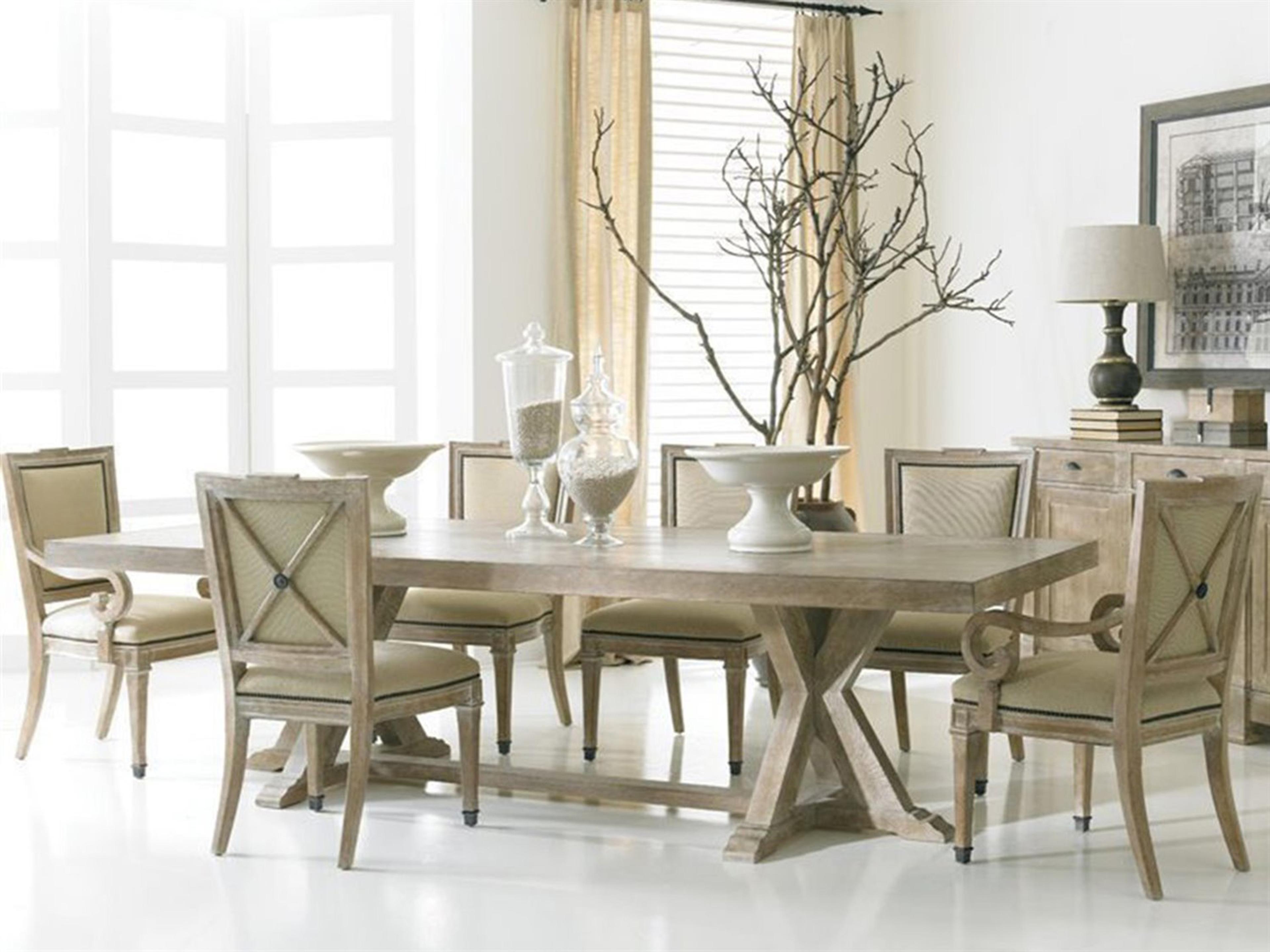 Hickory White Urban Loft Rectangular Wood Augustus Dining Table