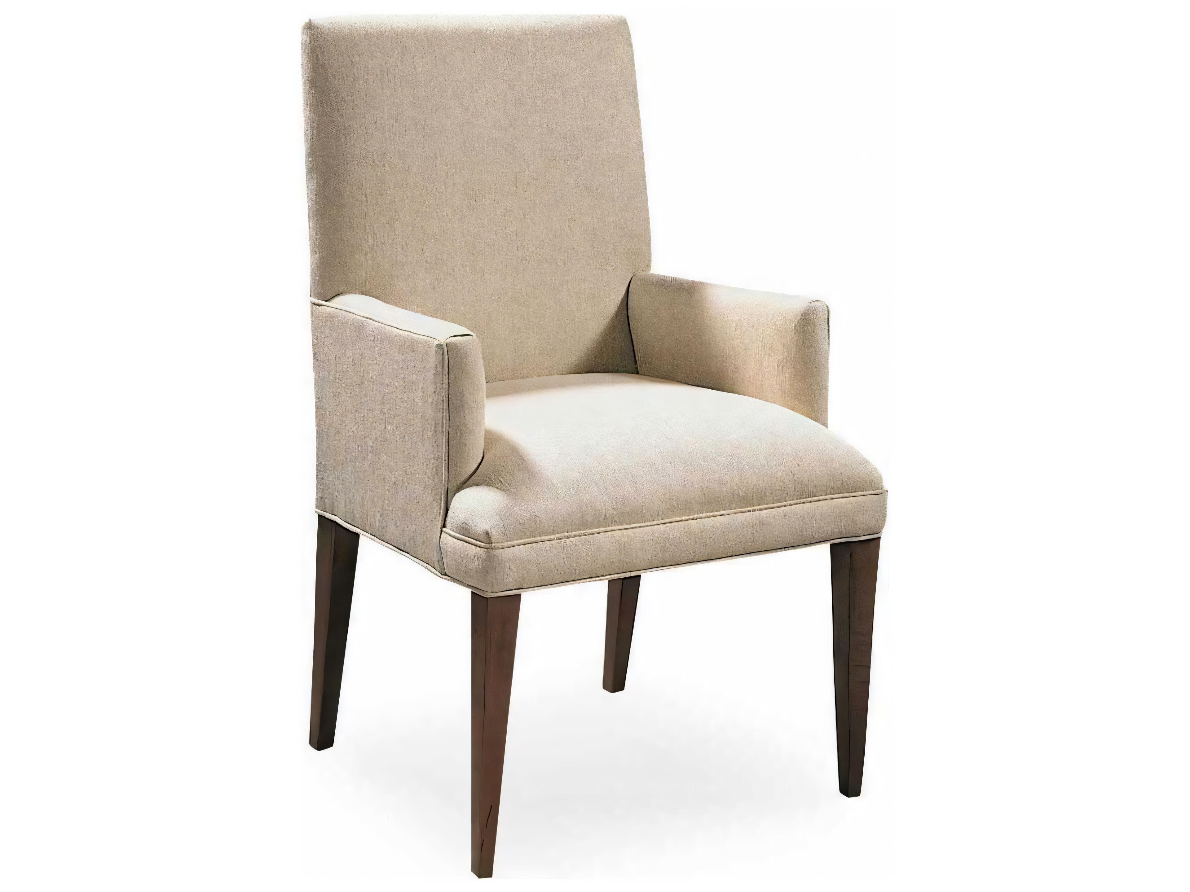 Beeson Beige Upholstered Arm Dining Chair