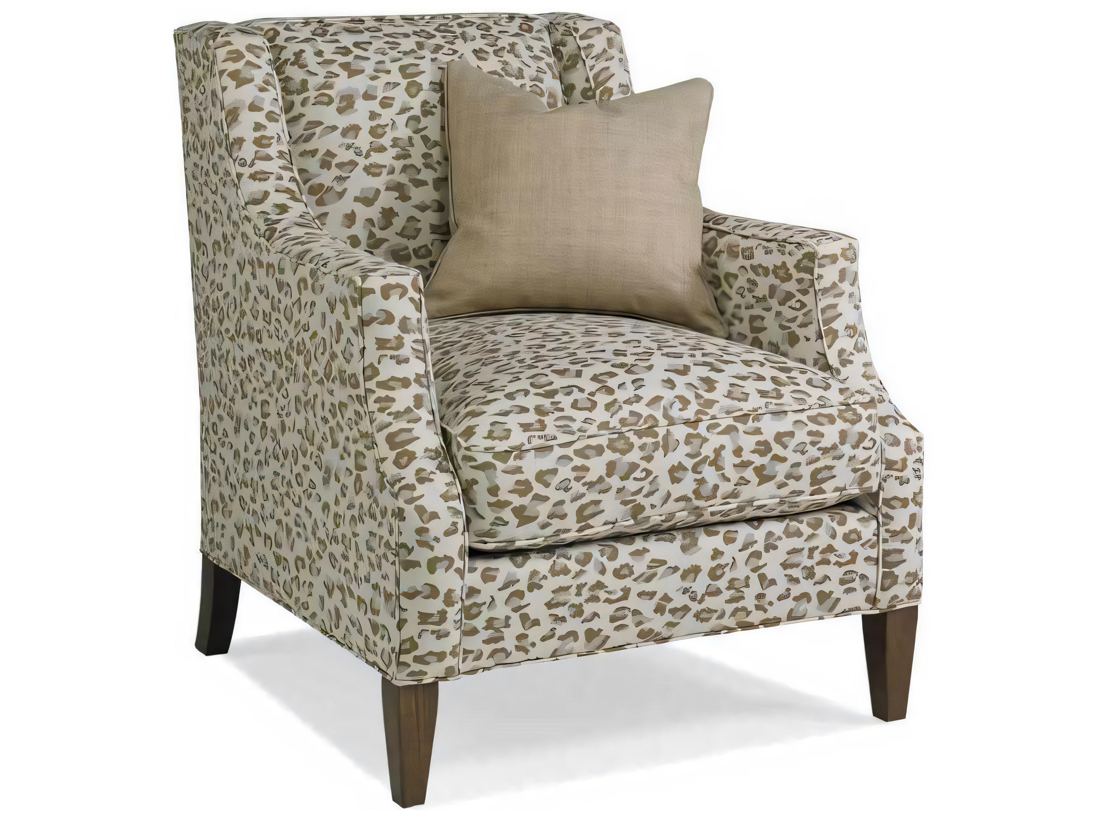 Custom Elements Upholstery Fabric Accent Chair
