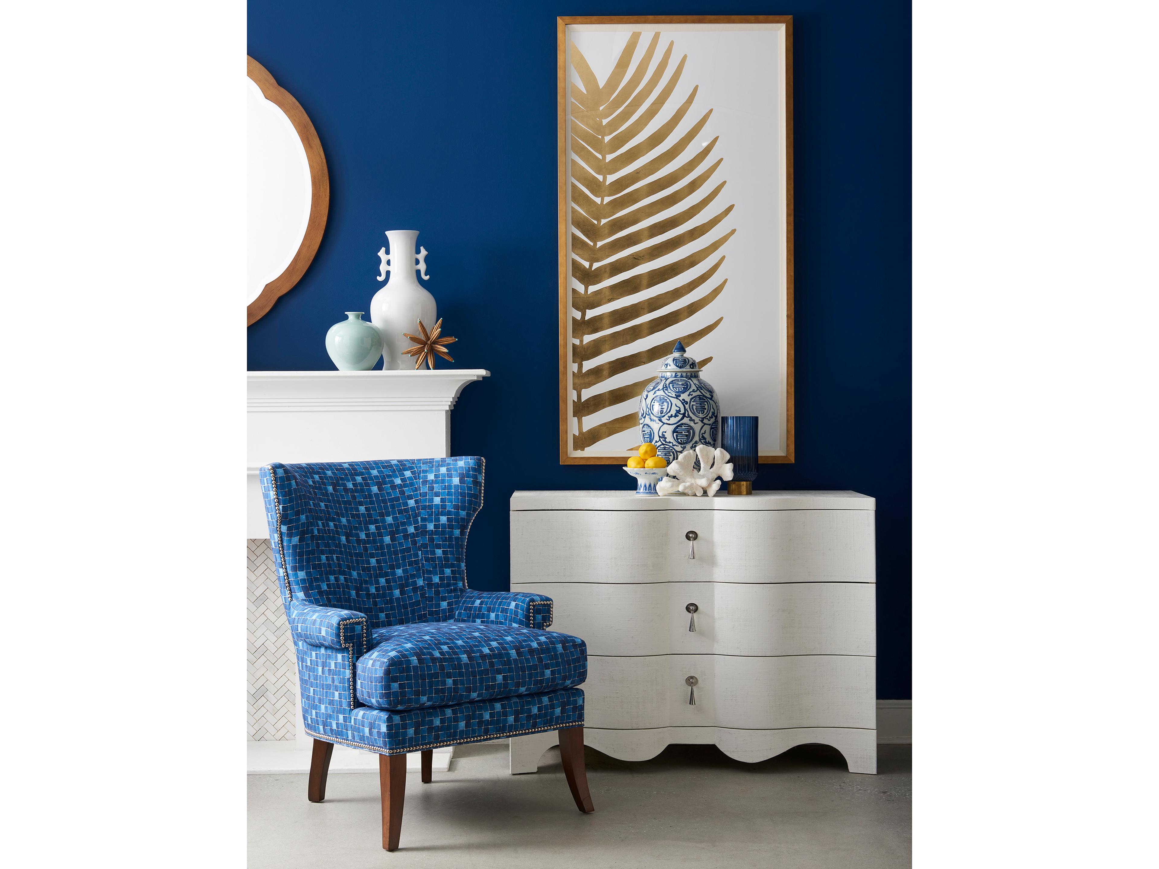 Hickory White Trellis Sugar Maple Wood Accent Chest