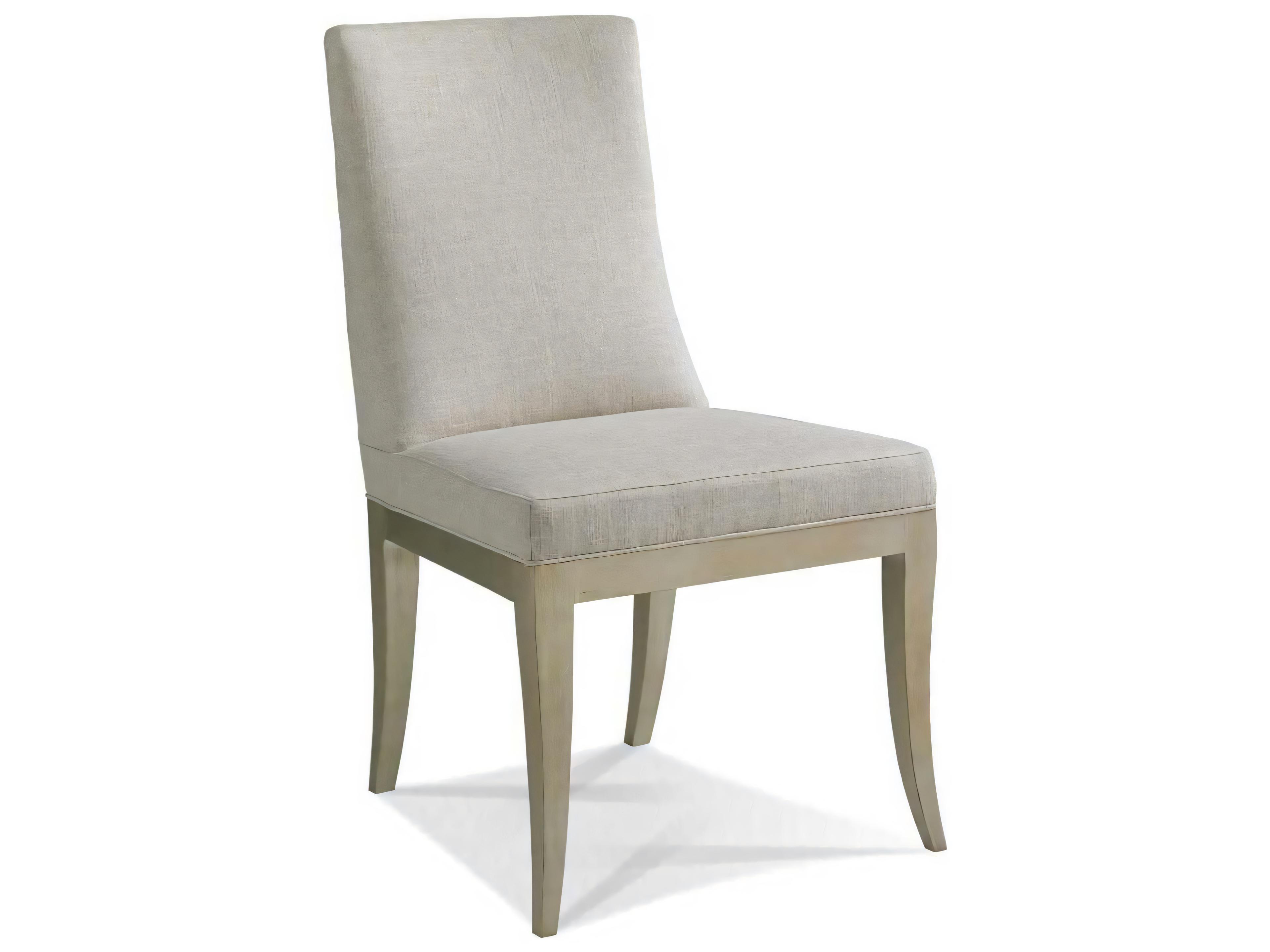 Milan Beige Upholstered Delta Side Dining Chair