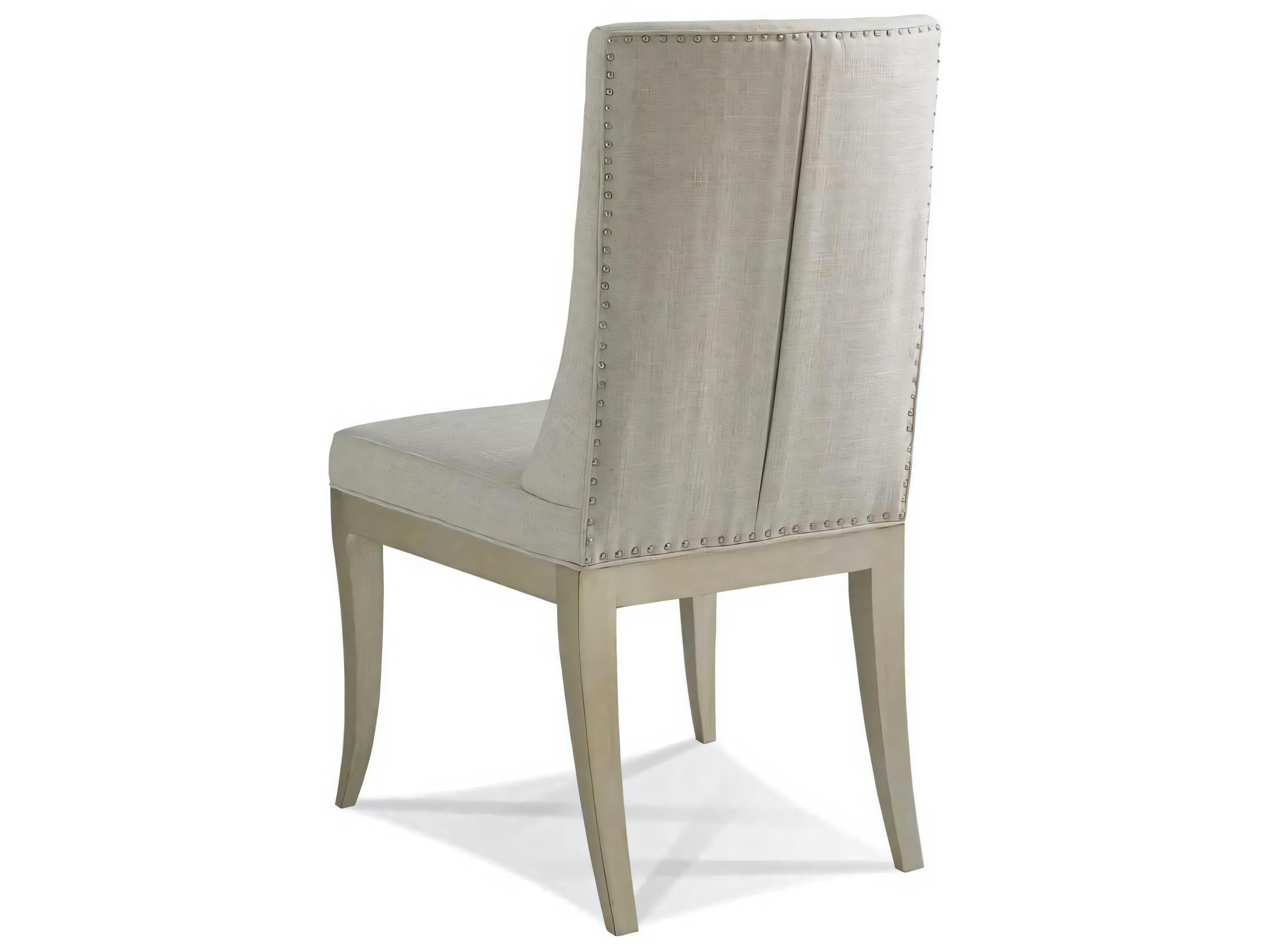 Hickory White Milan Beige Upholstered Side Dining Chair