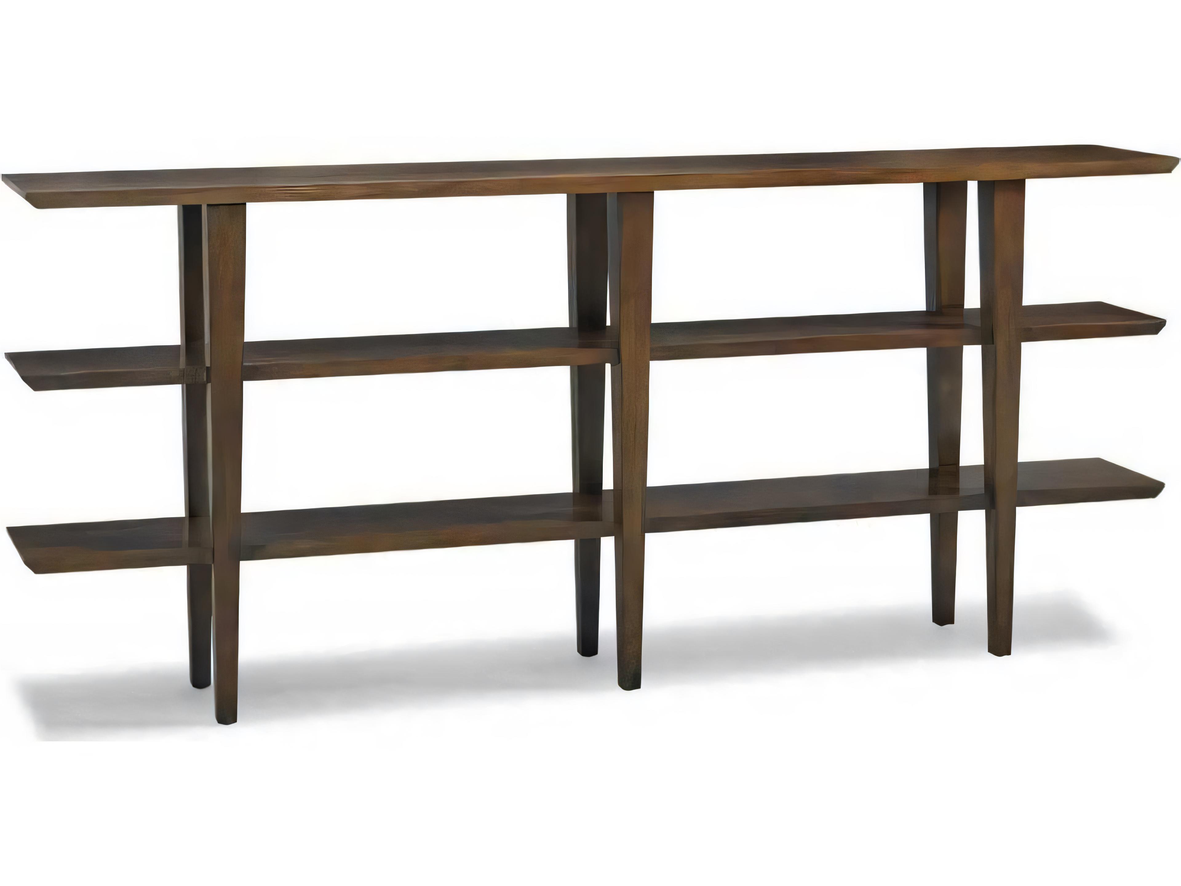 Terra Modern Rectangular Wood Carob Brown Console Table