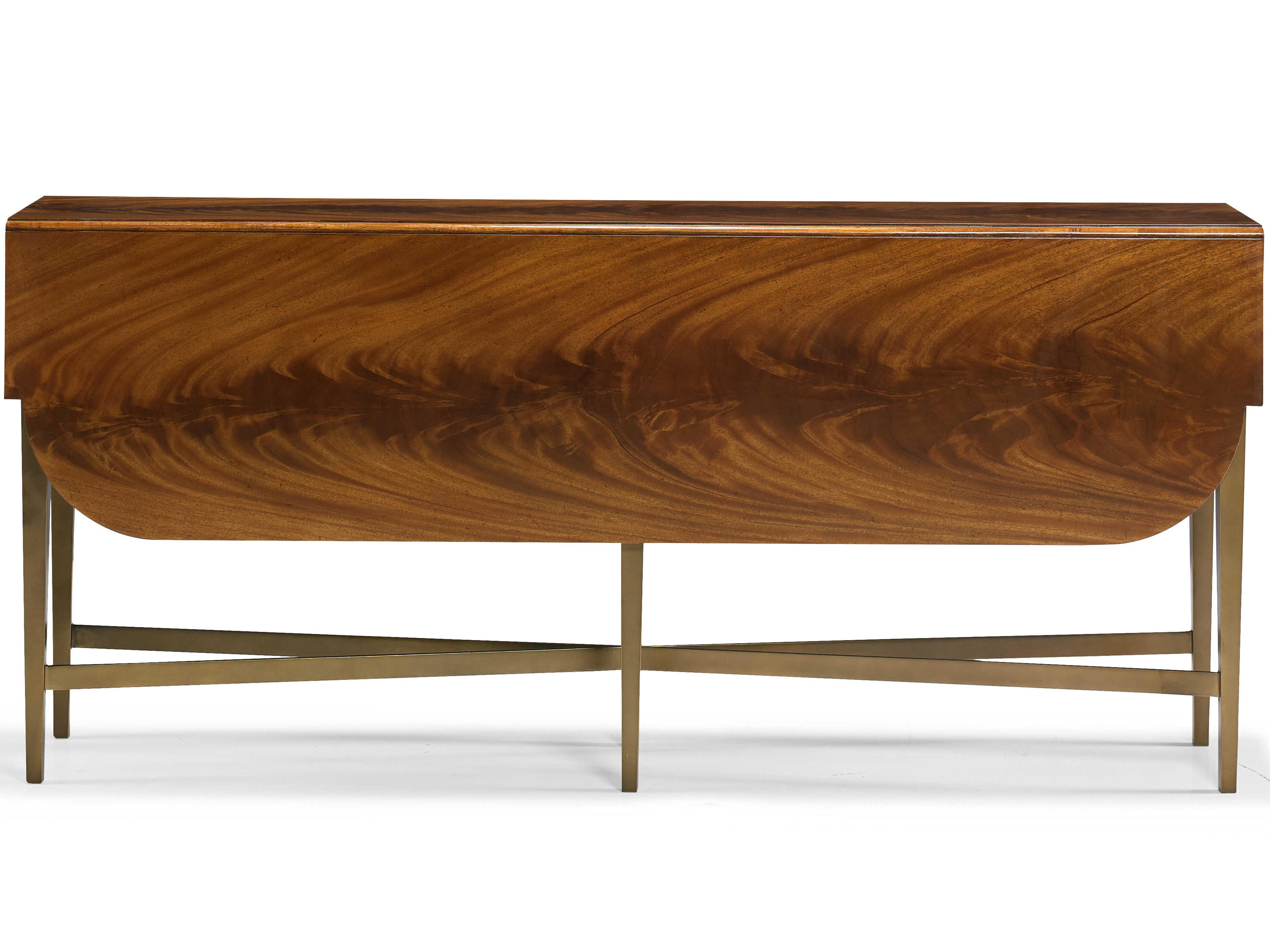 Hickory White Central Park Rectangular Wood East Side West Side Console Table