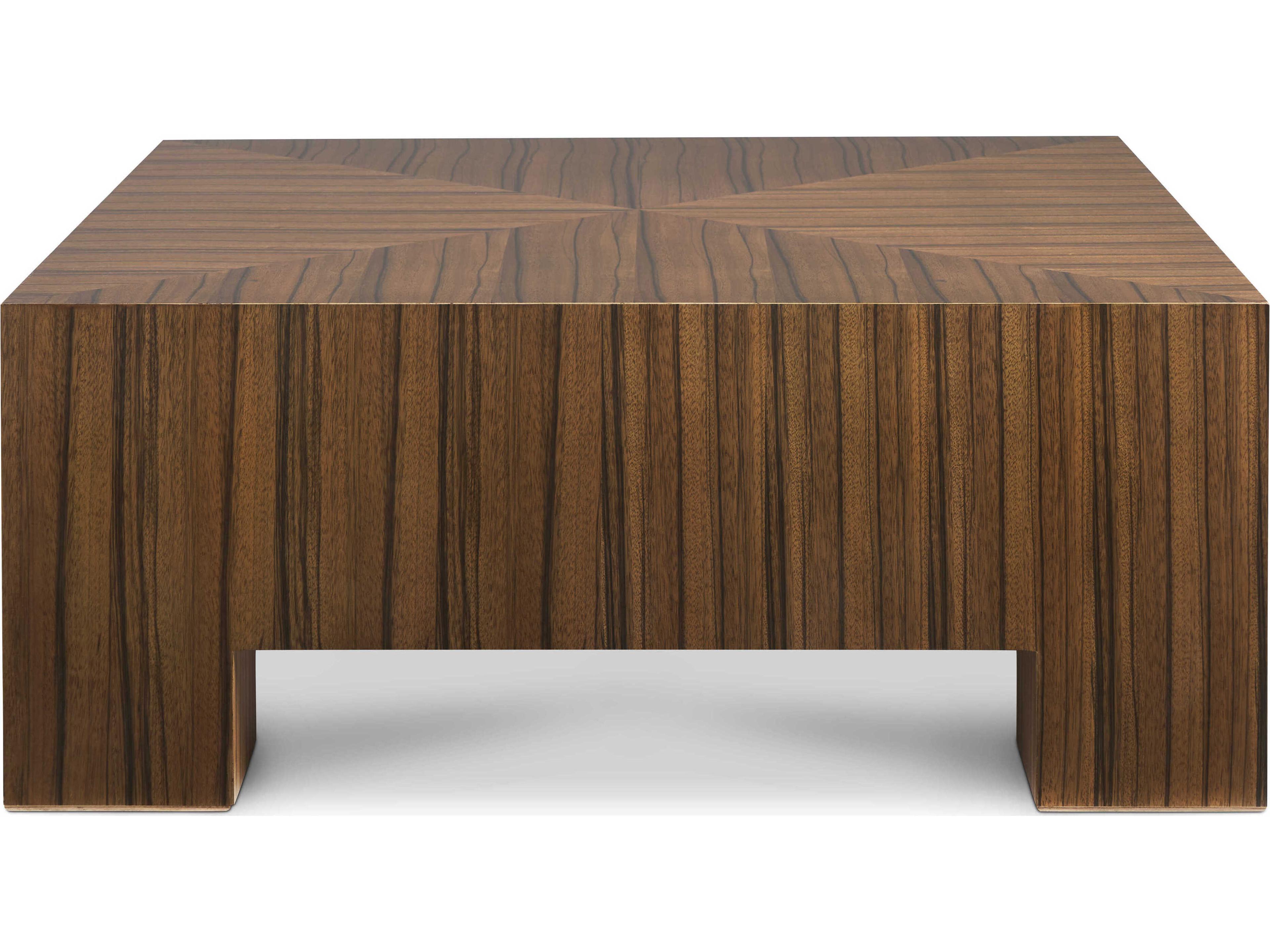 Hickory White Journey The World Square Wood Modern Elm Vienna Cocktail Table