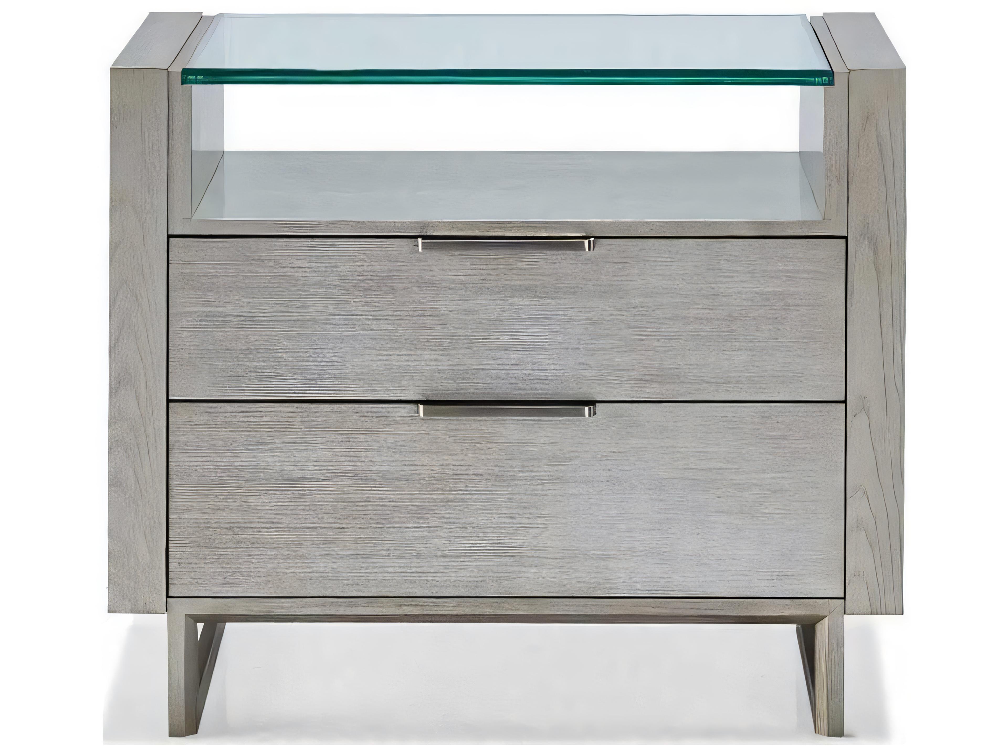Modern Retreat 2-Drawers Mirage Nightstand