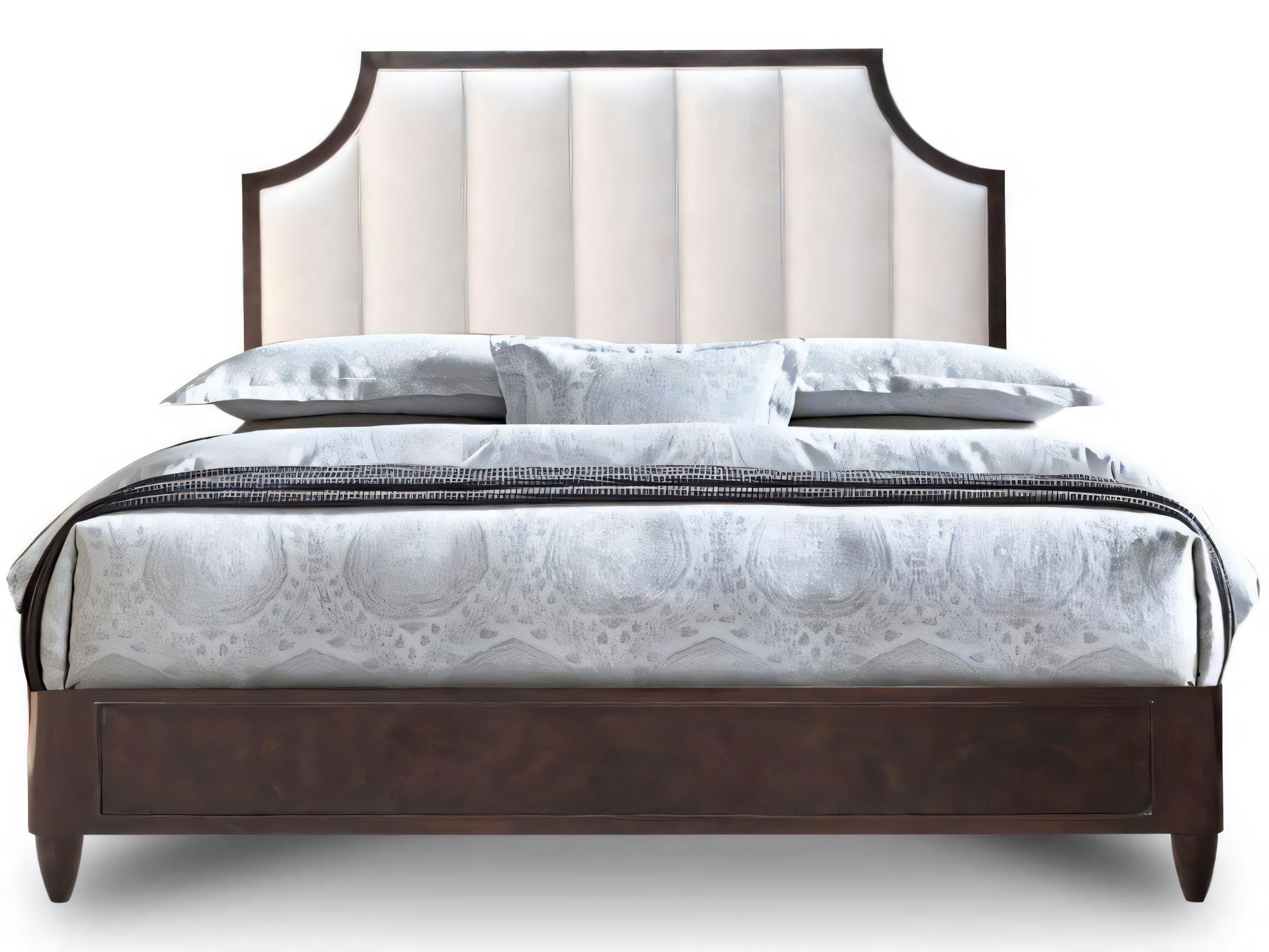 Artifex Vuitton Brown Acacia Wood Queen Platform Bed