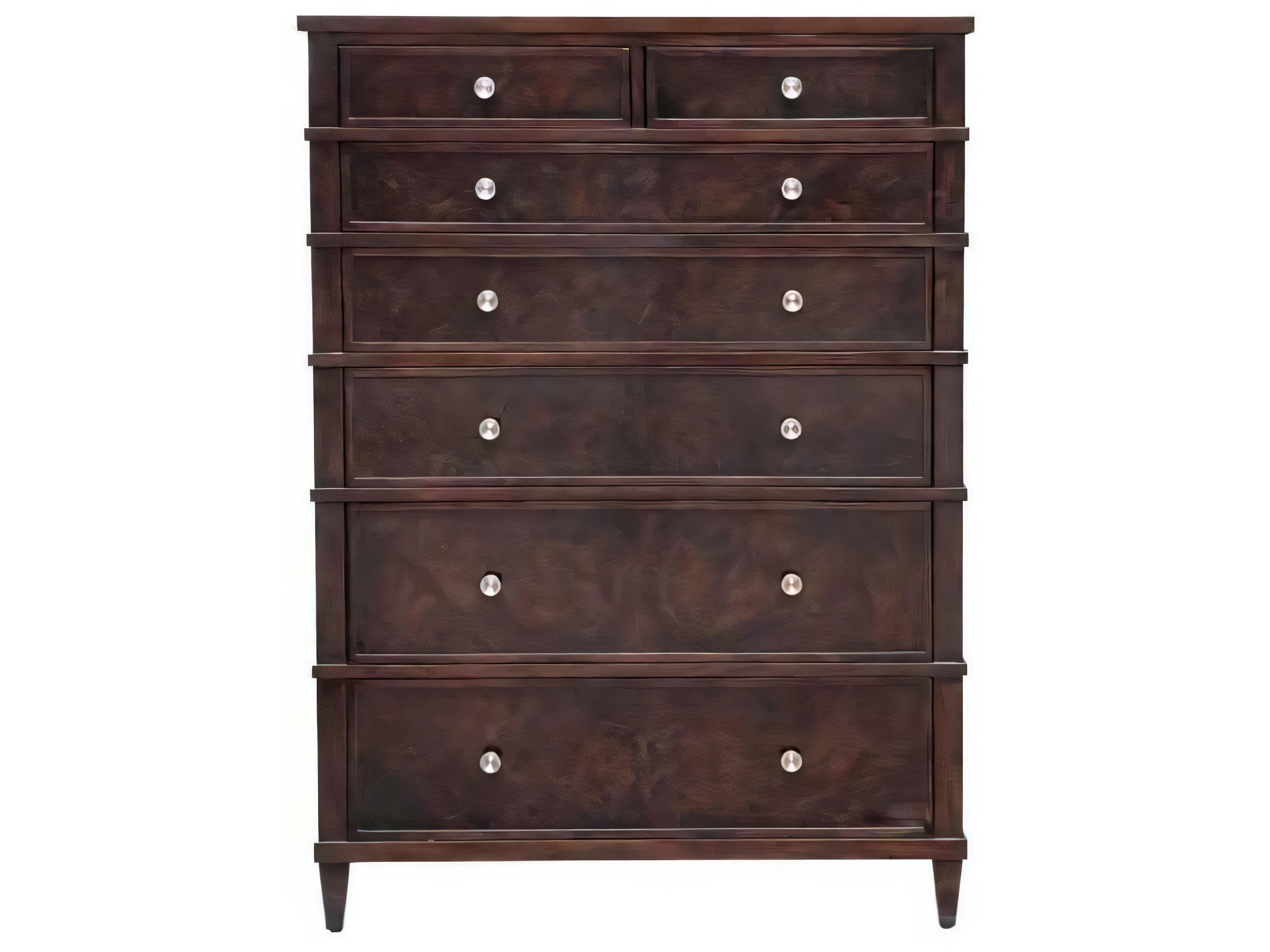 Artifex Vuitton Brown 7-Drawer Degas Accent Chest