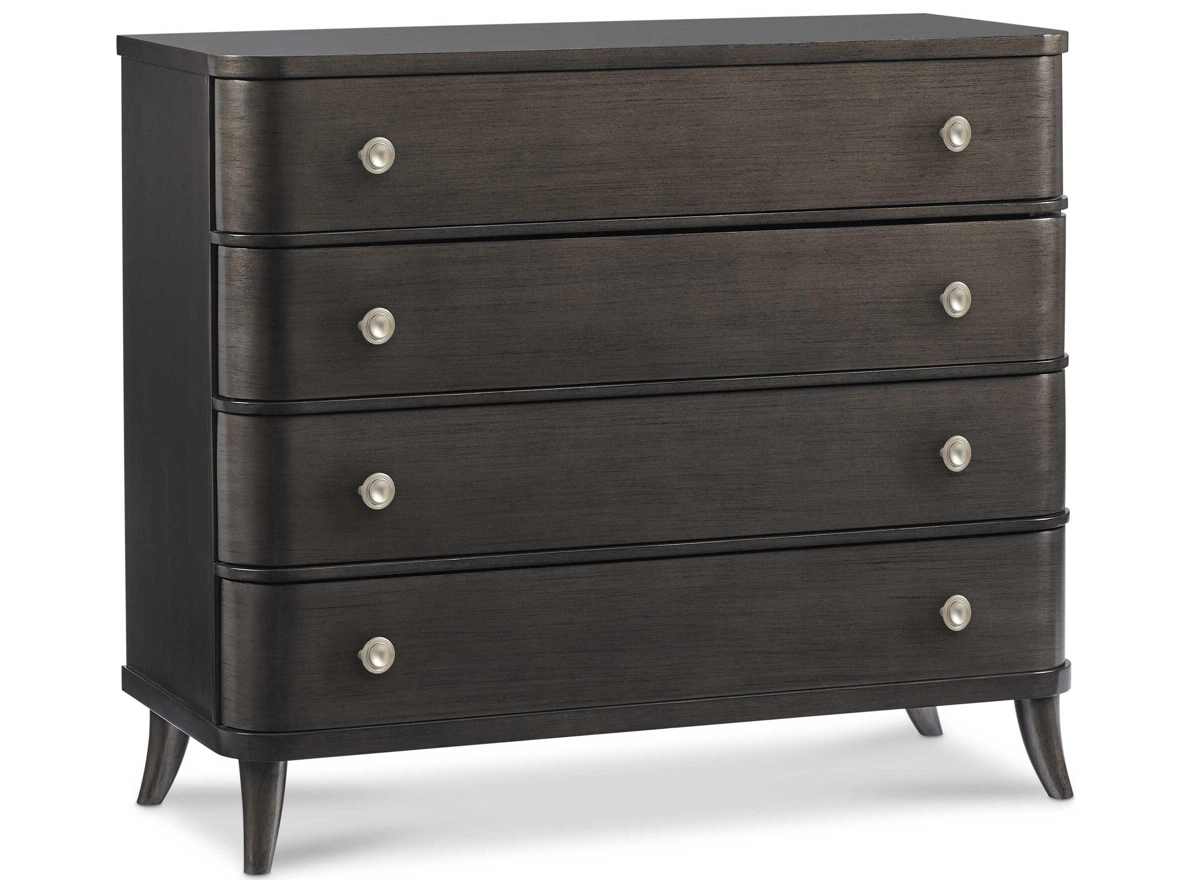 Novella Black Cherry Wood 4-Drawer Accent Chest