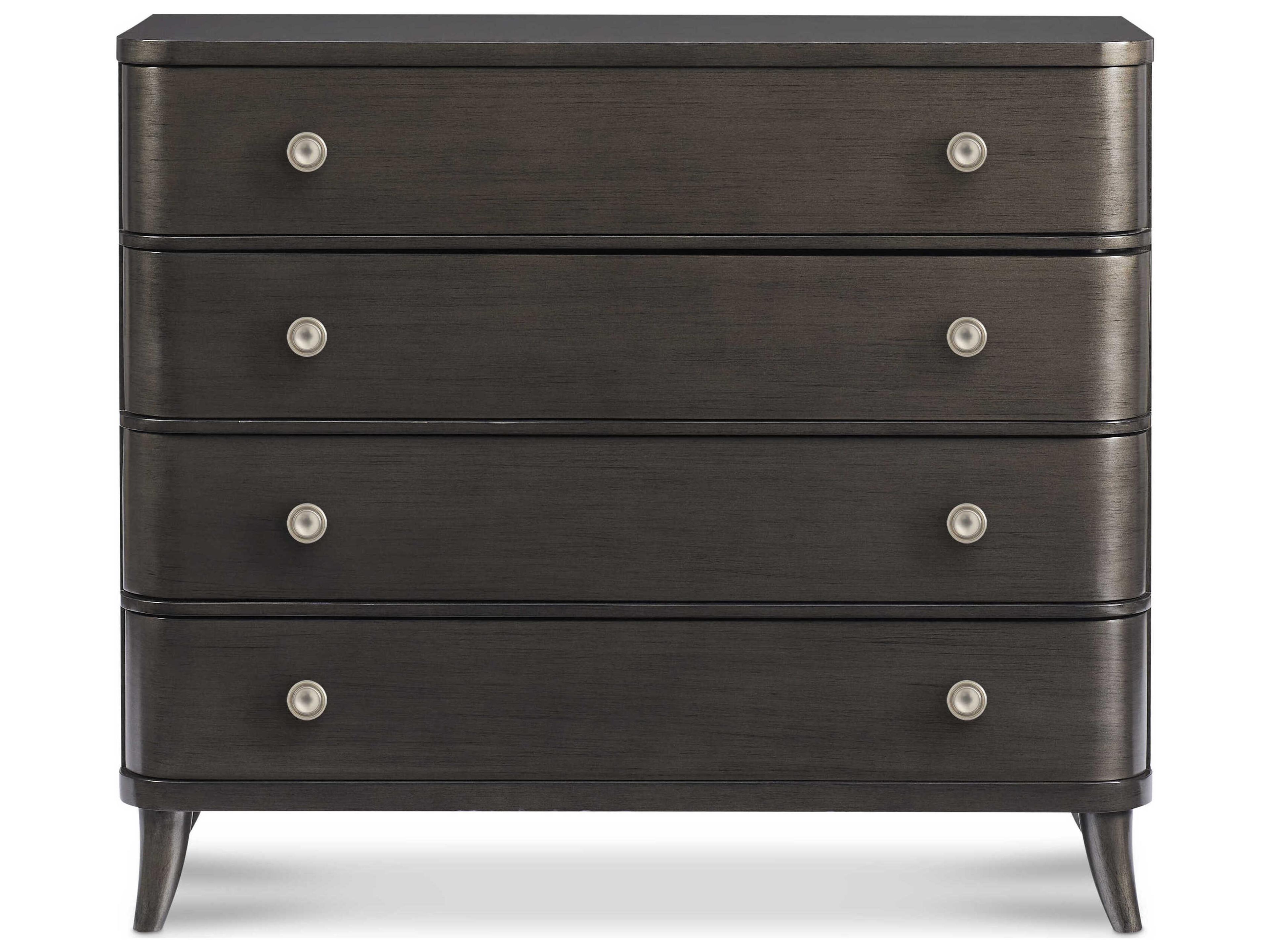 Hickory White Novella Black Cherry Wood 4-Drawer Accent Chest