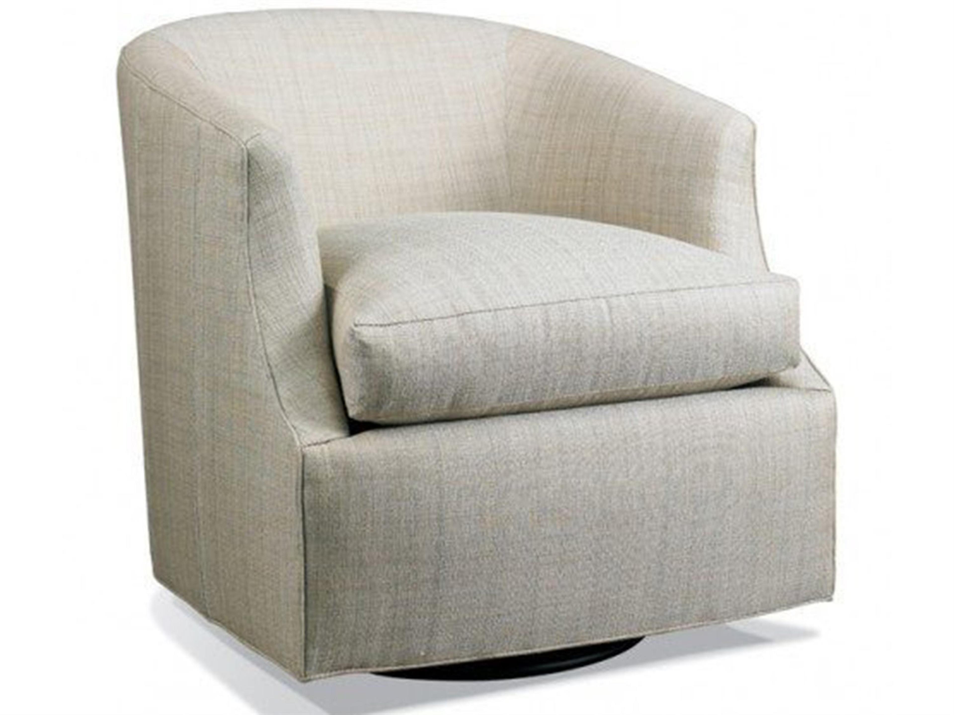 Hickory White Custom Elements Upholstery Glider Beige Fabric Accent Chair