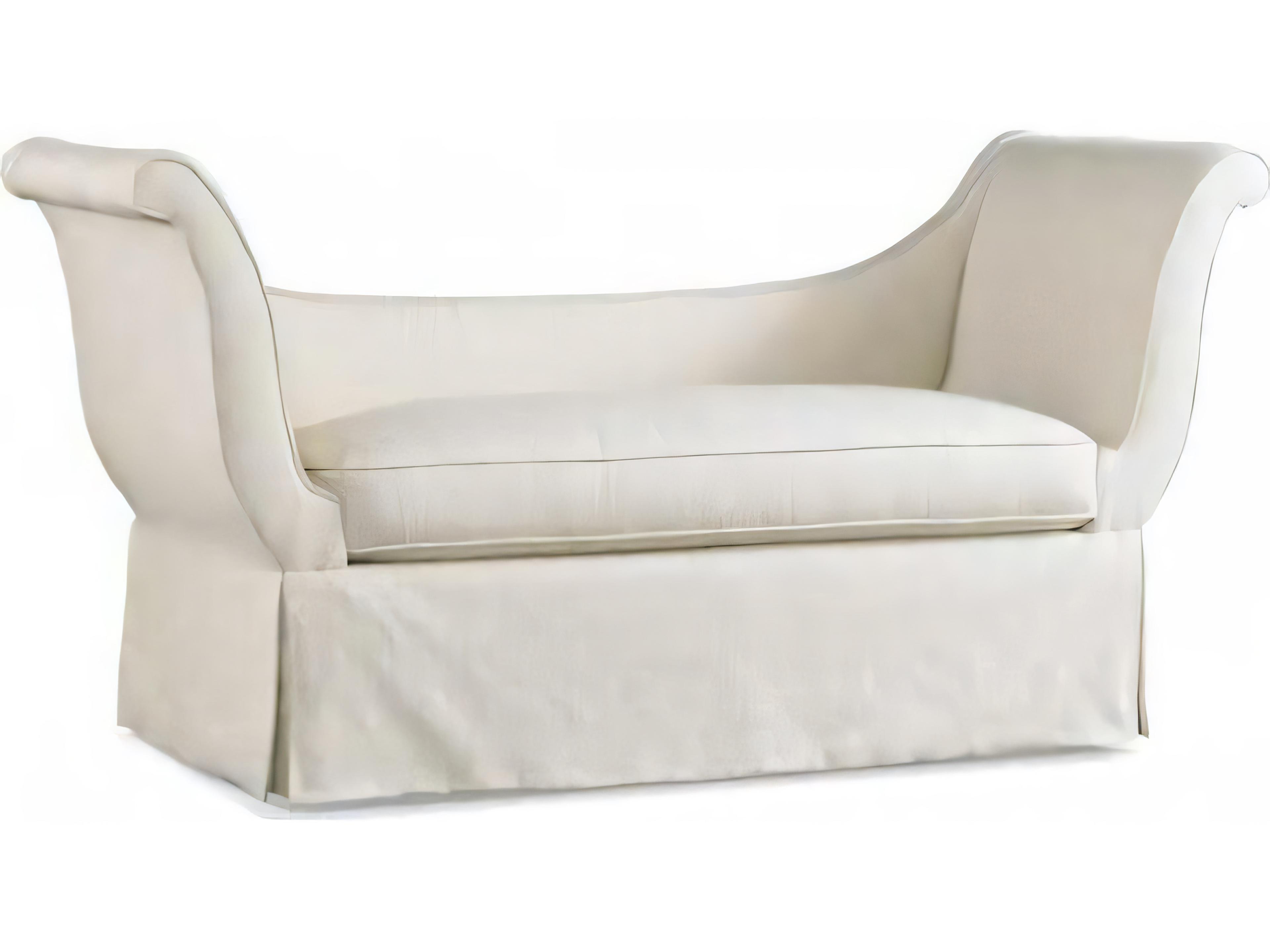Hickory White Custom Elements Upholstery Cherry Accent Bench Settee