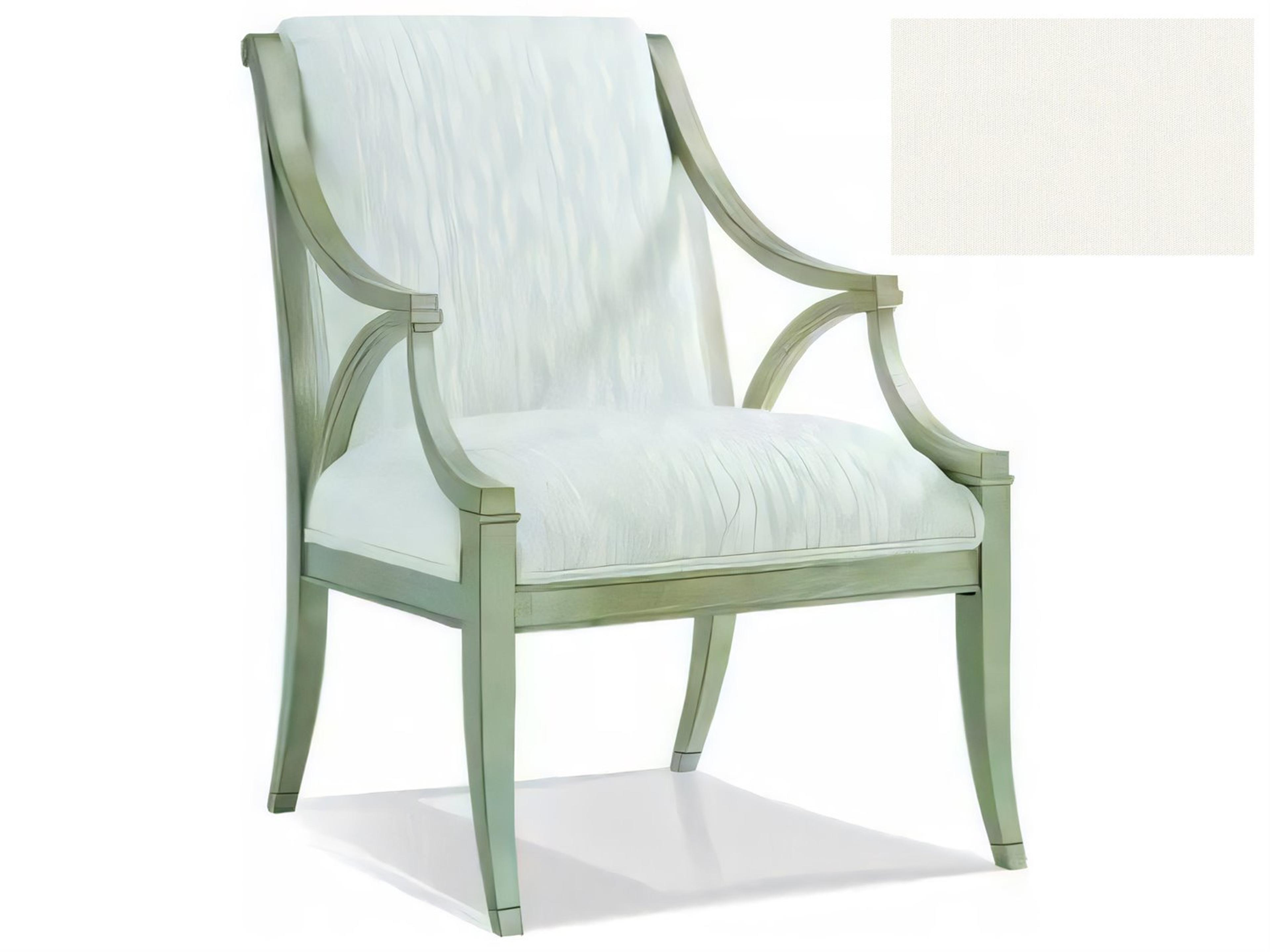 Hickory White Custom Elements Upholstery Green Fabric Accent Chair