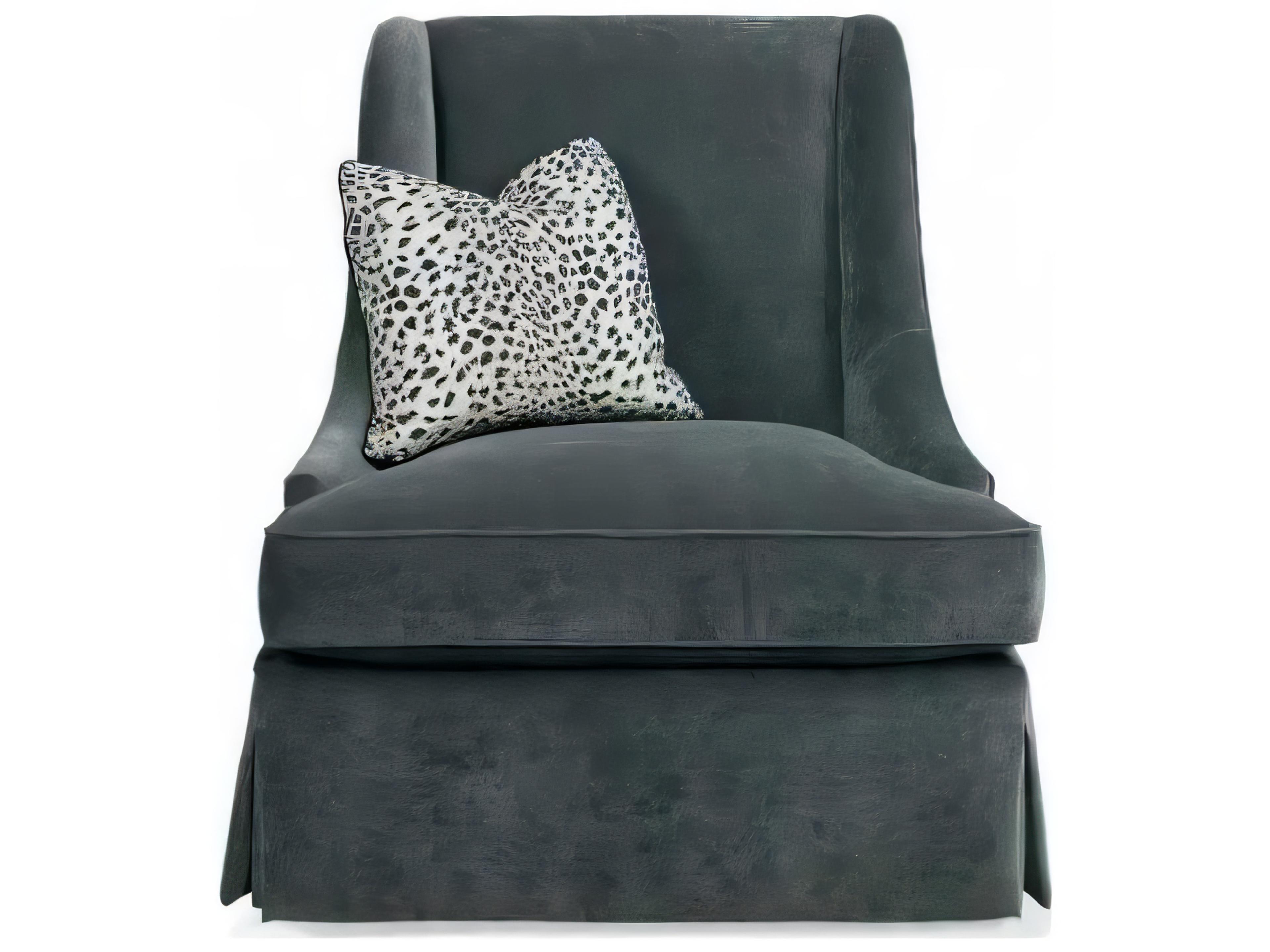 Hickory White Custom Elements Upholstery Swivel Fabric Accent Chair