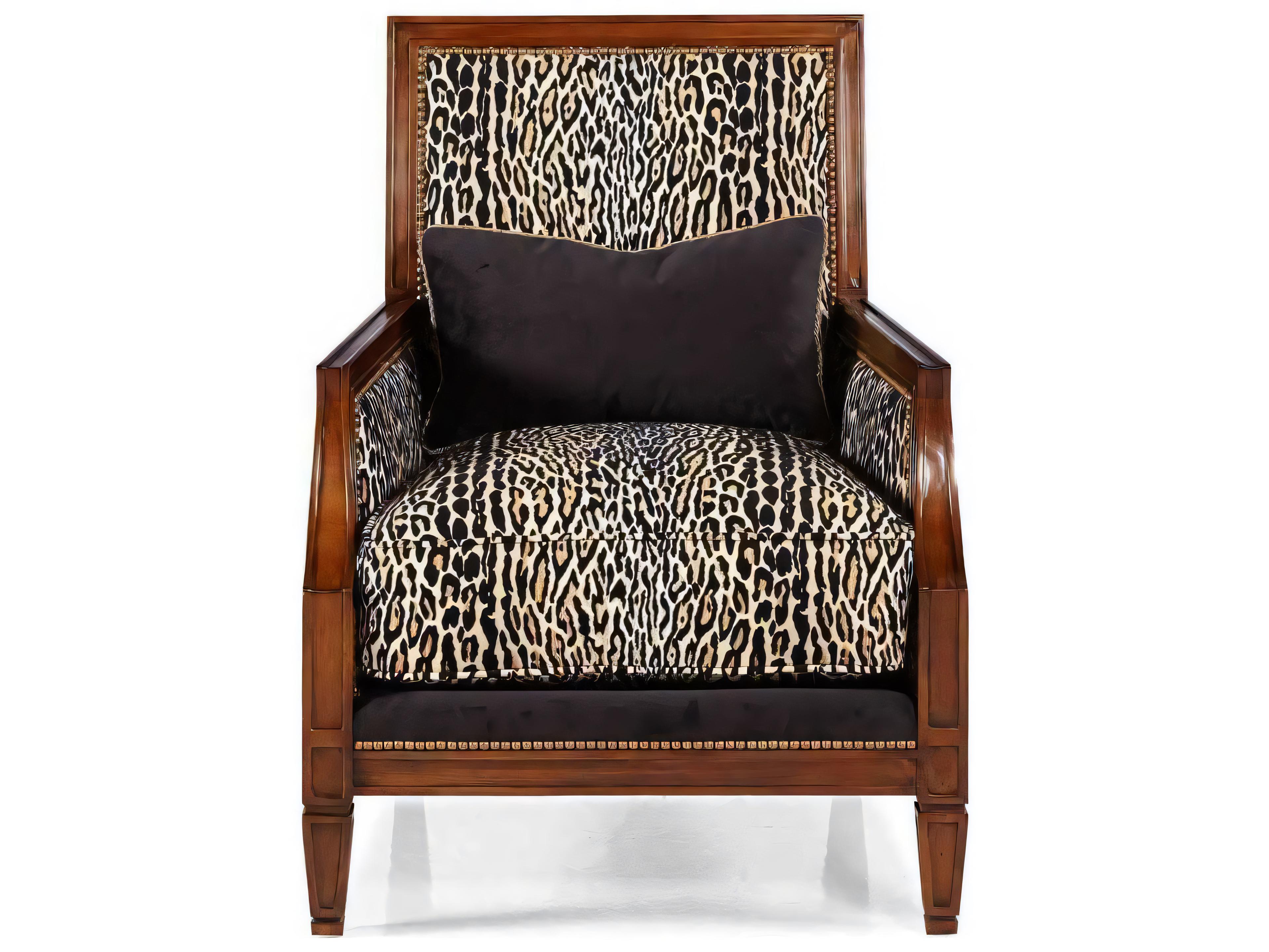 Hickory White Custom Elements Upholstery Black Fabric Accent Chair