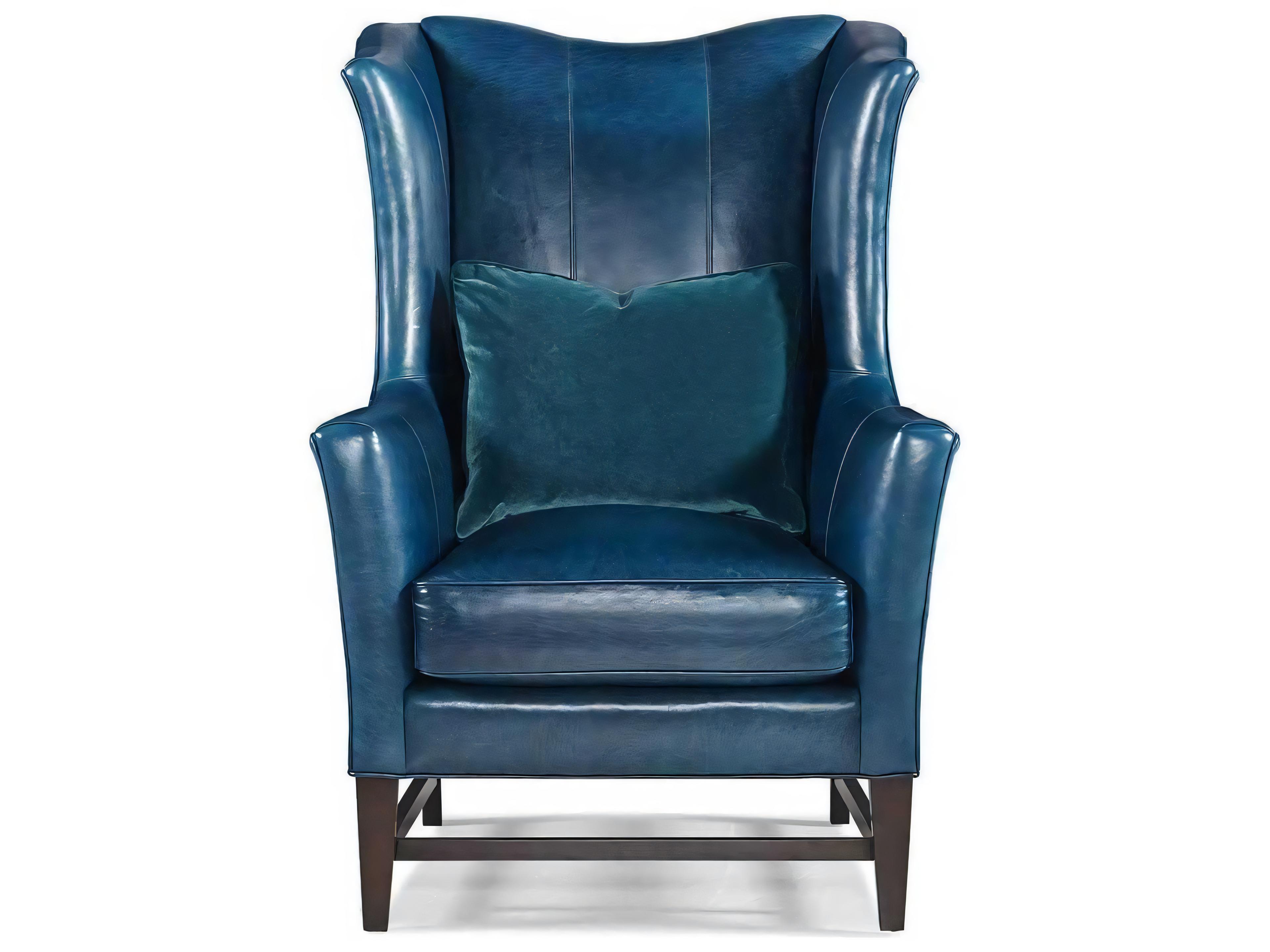 Hickory White Custom Elements Upholstery Fabric Wing Accent Chair