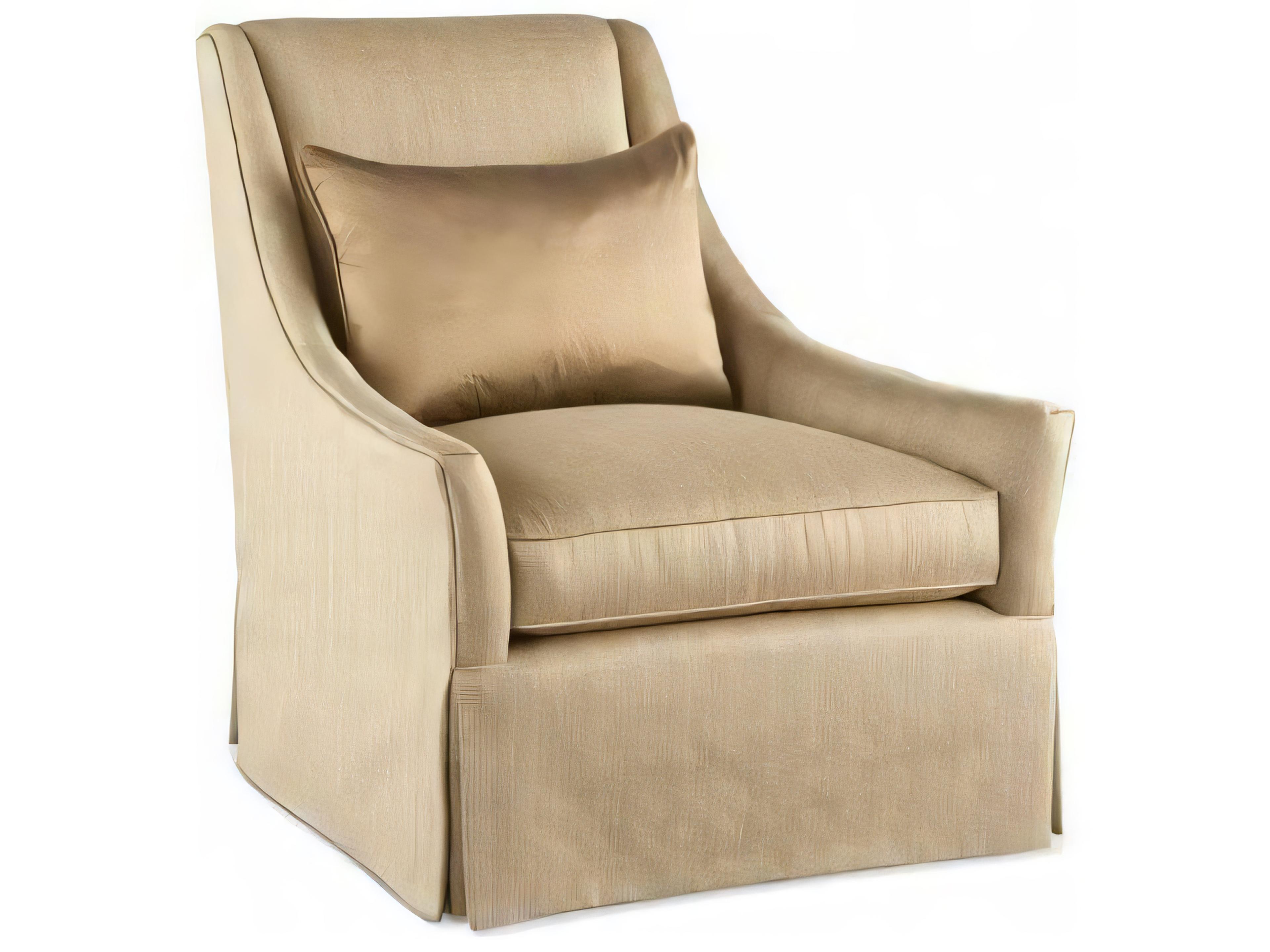 Hickory White Custom Elements Upholstery Tan Fabric Accent Chair