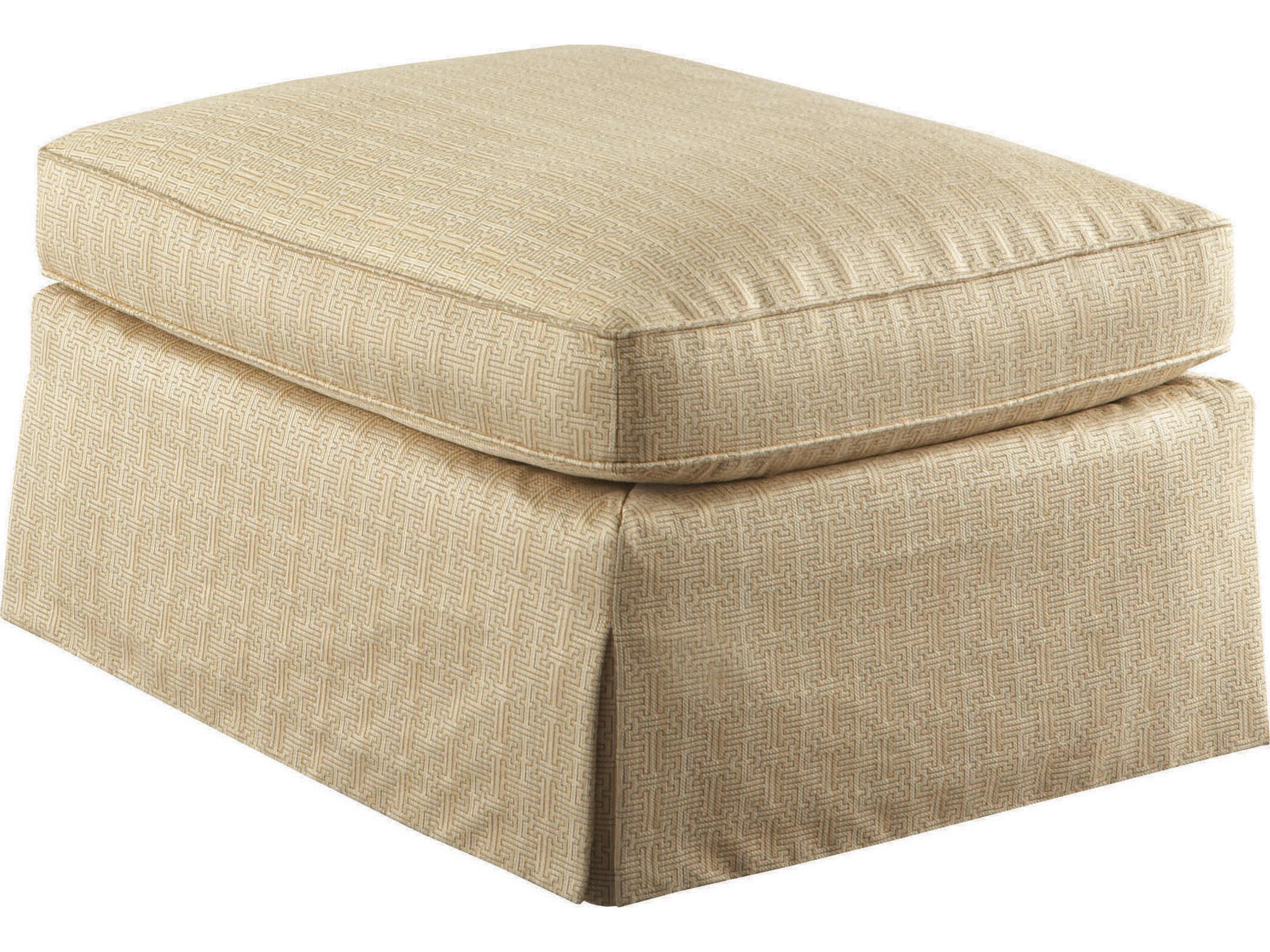 Hickory White Custom Elements Upholstery Cherry Upholstered Ottoman