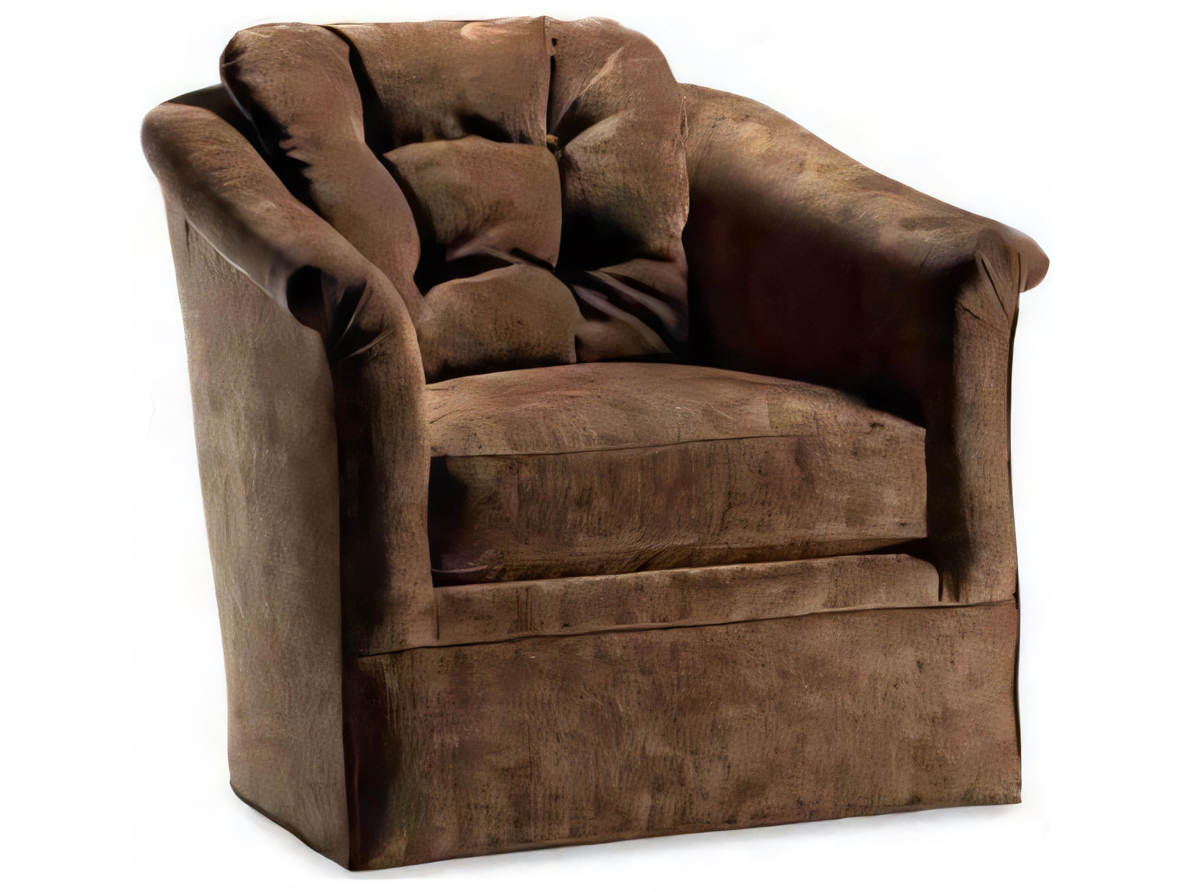 Custom Elements Upholstery Swivel Glider Accent Chair