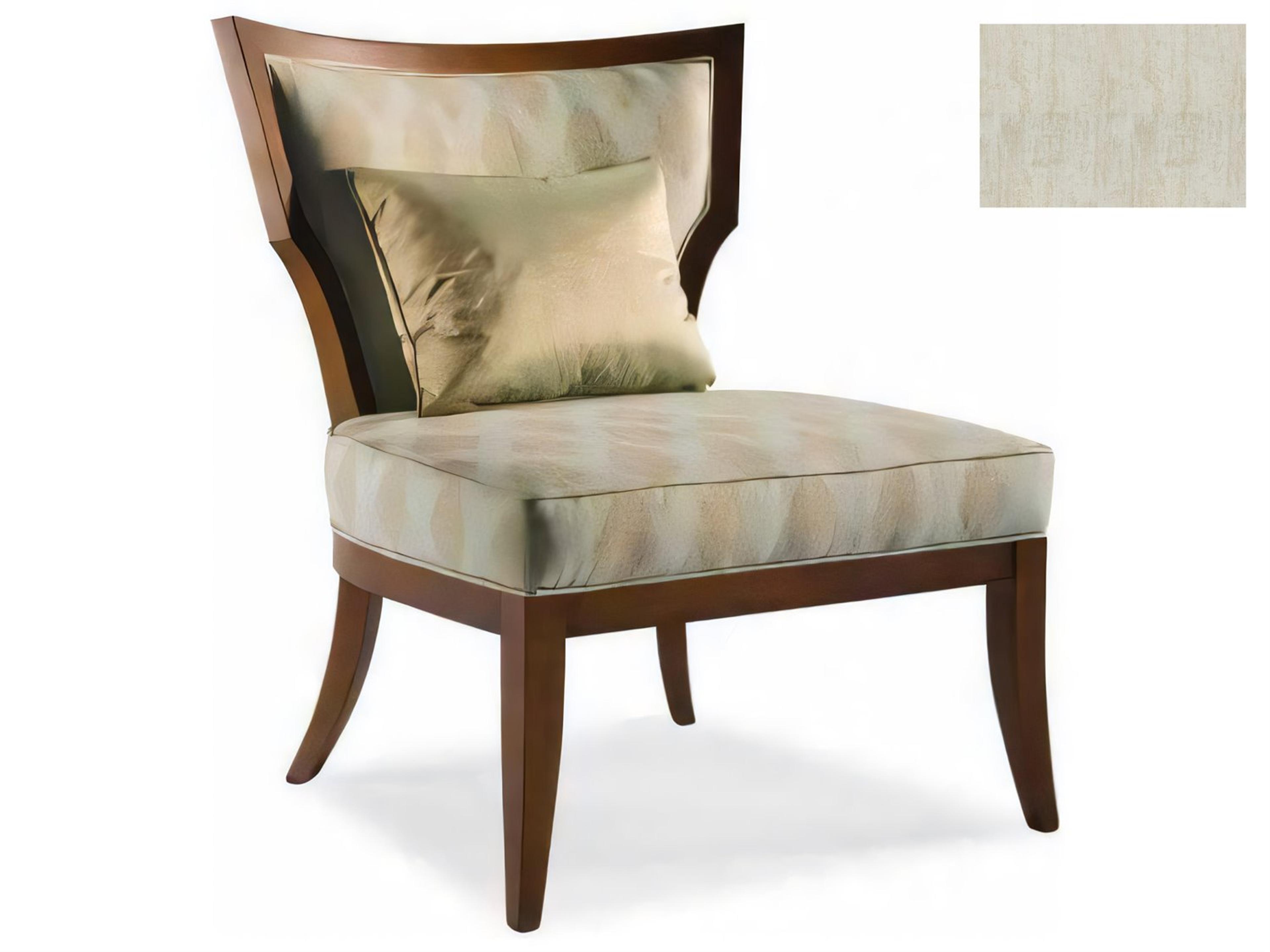 Hickory White Custom Elements Upholstery Beige Fabric Accent Chair