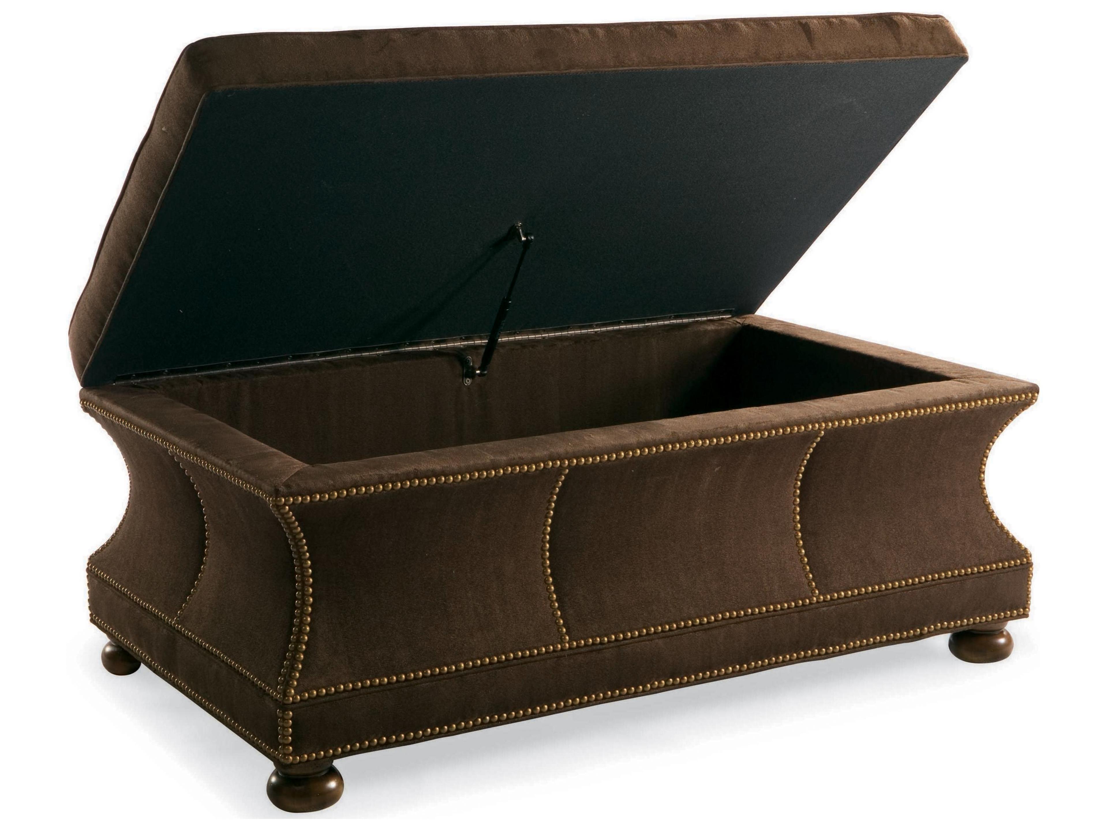 Hickory White Custom Elements Upholstery Storage Ottoman