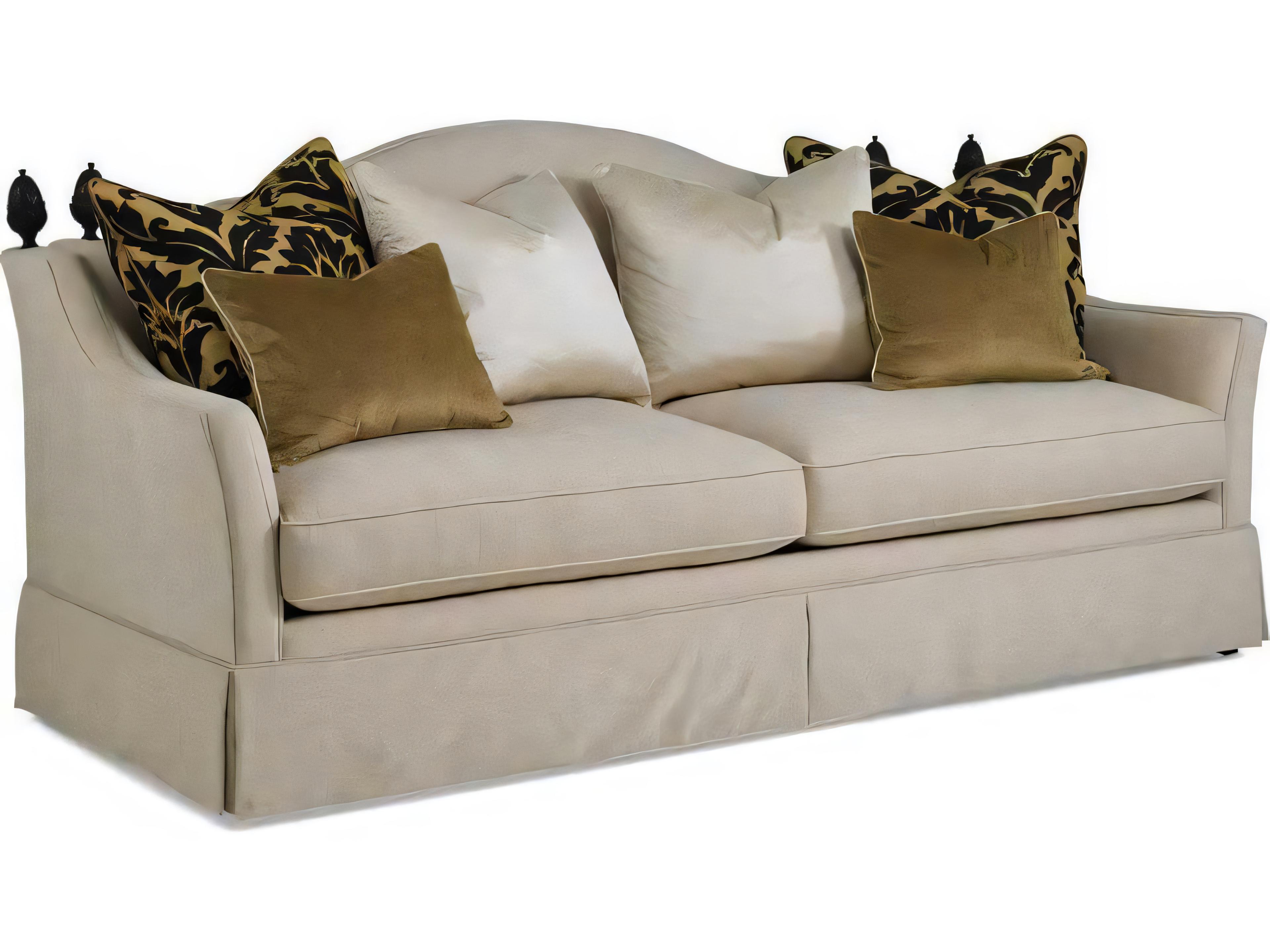 Custom Elements Upholstery Beige Upholstered Sofa