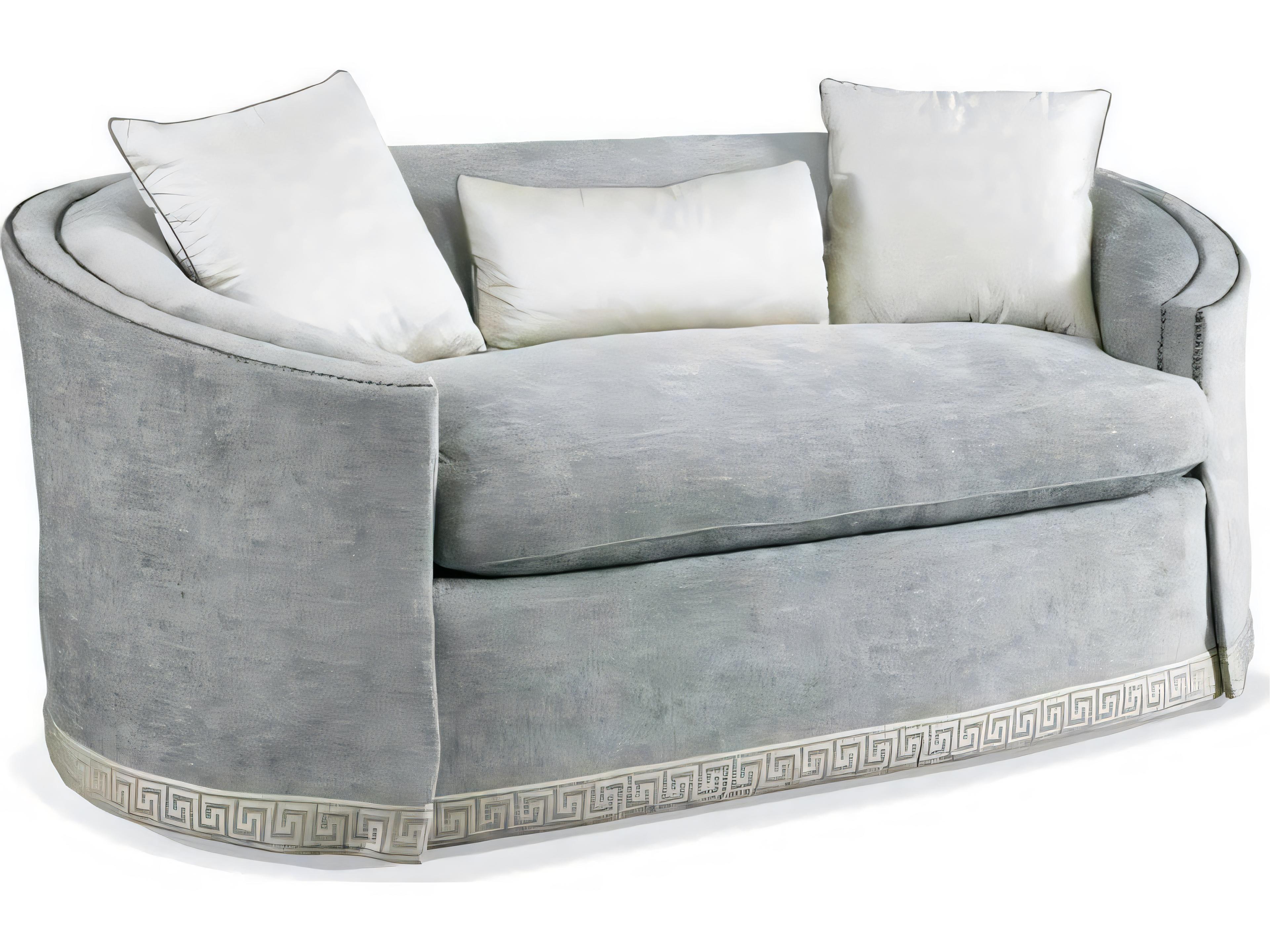 Custom Elements Upholstery Gray Upholstered Loveseat