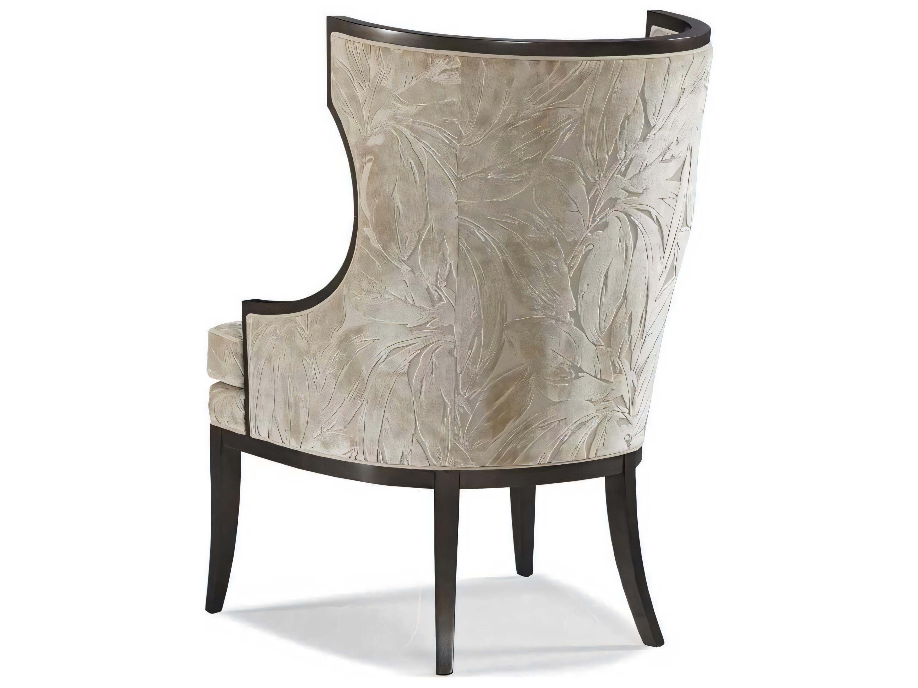 Hickory White Custom Elements Upholstery Beige Fabric Accent Chair