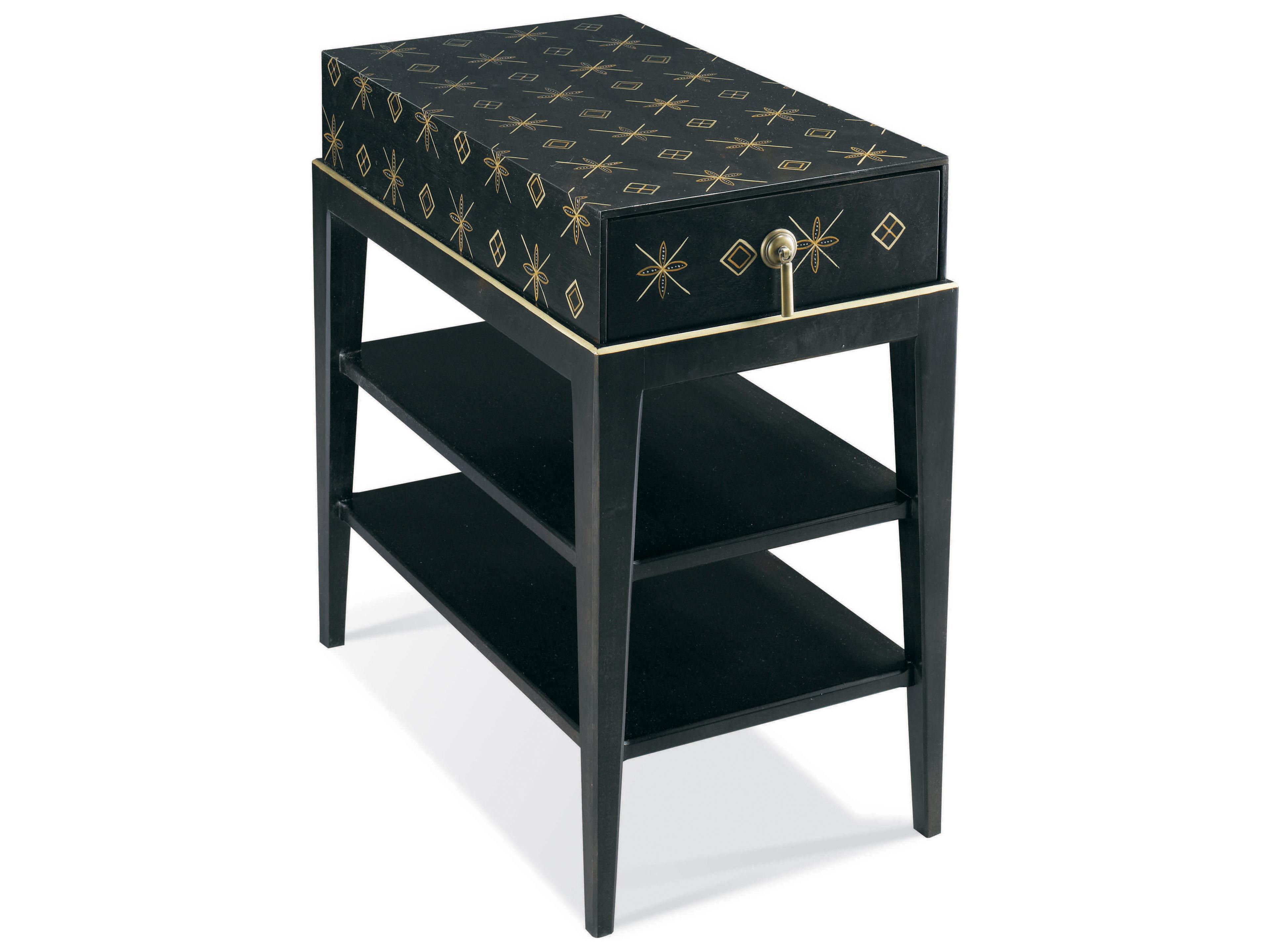 Hickory White Stratos Rectangular Wood End Table