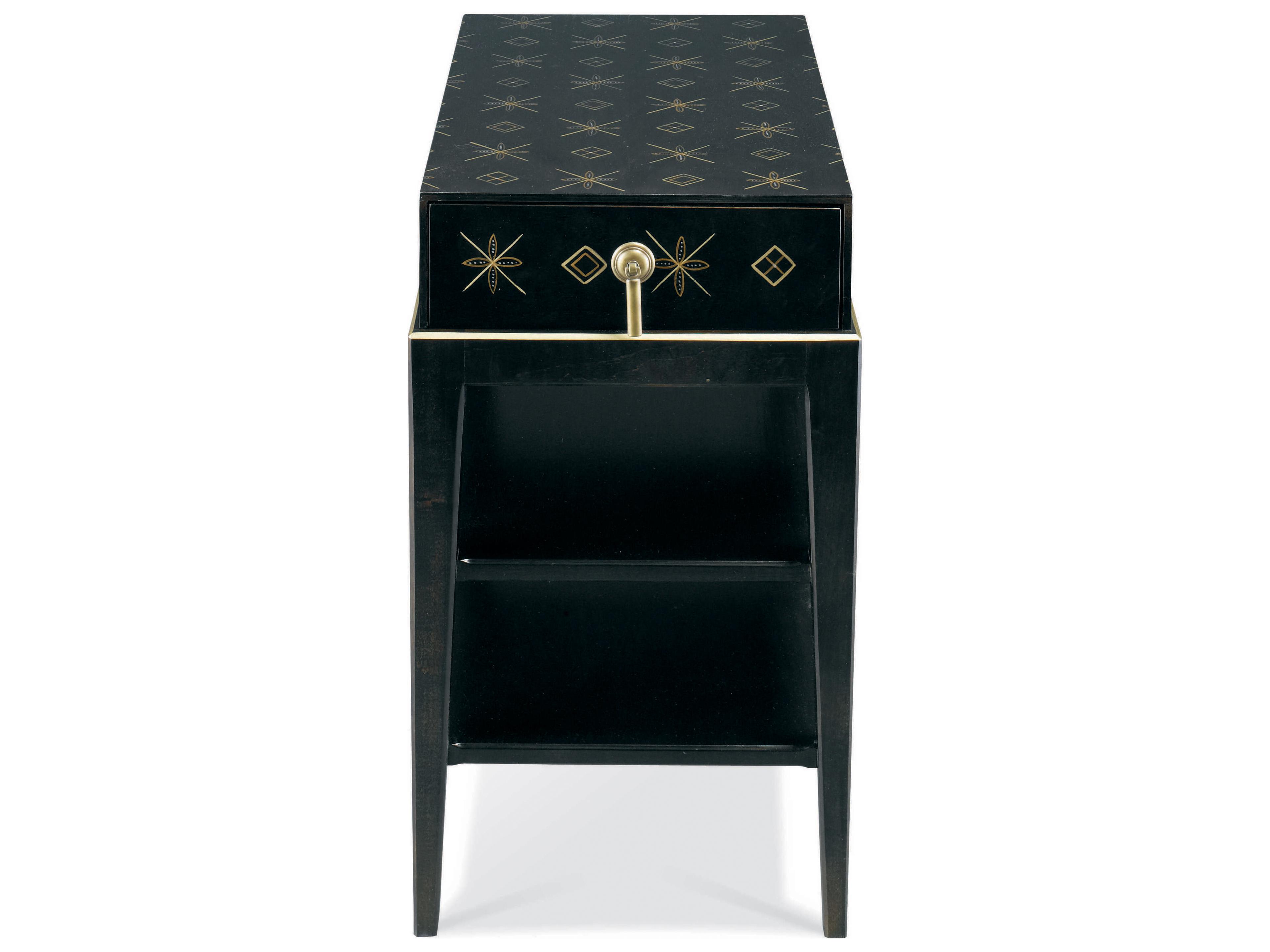 Hickory White Stratos Rectangular Wood End Table