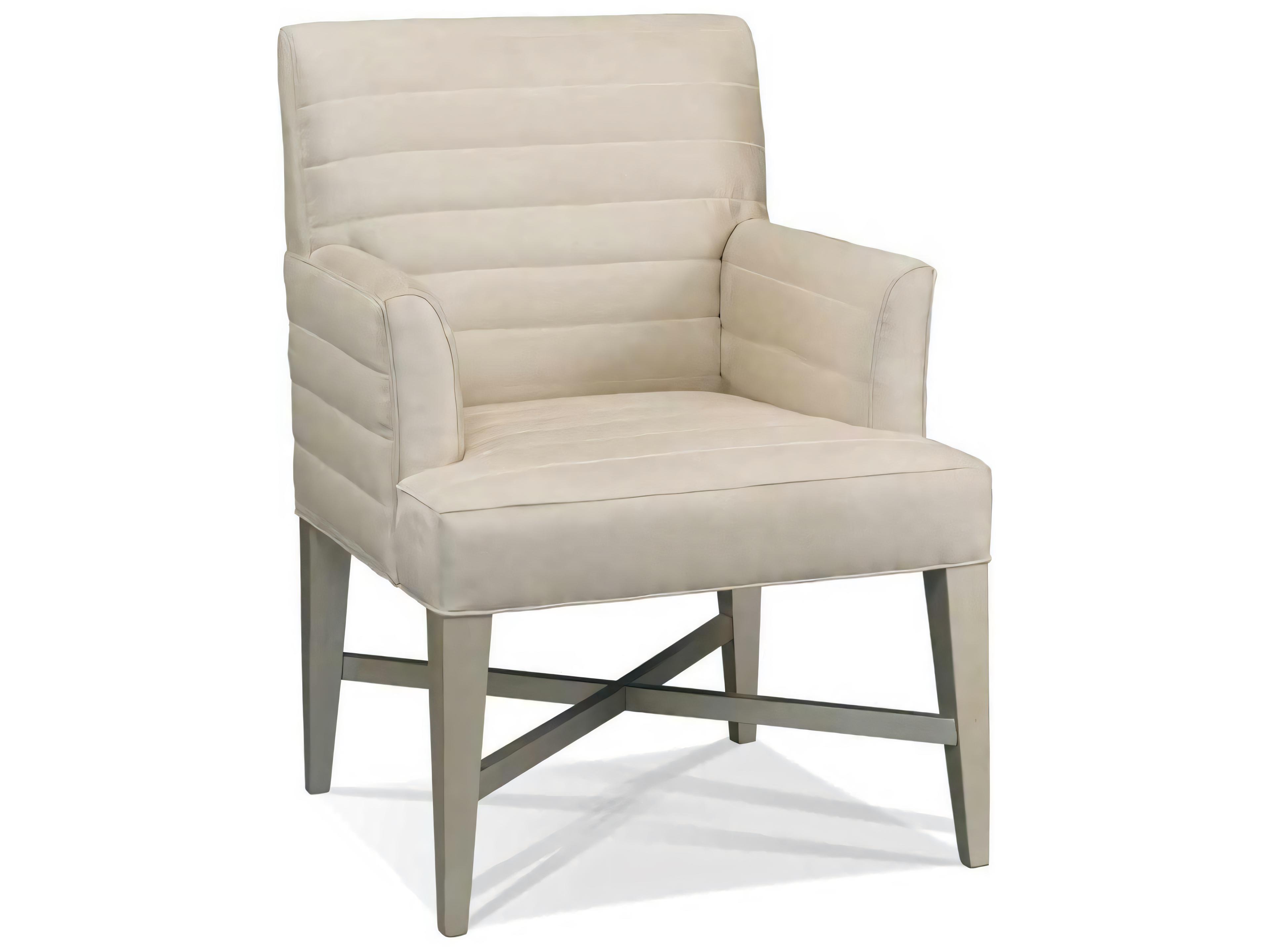 Hickory White Custom Elements Upholstery Beige Fabric Accent Chair