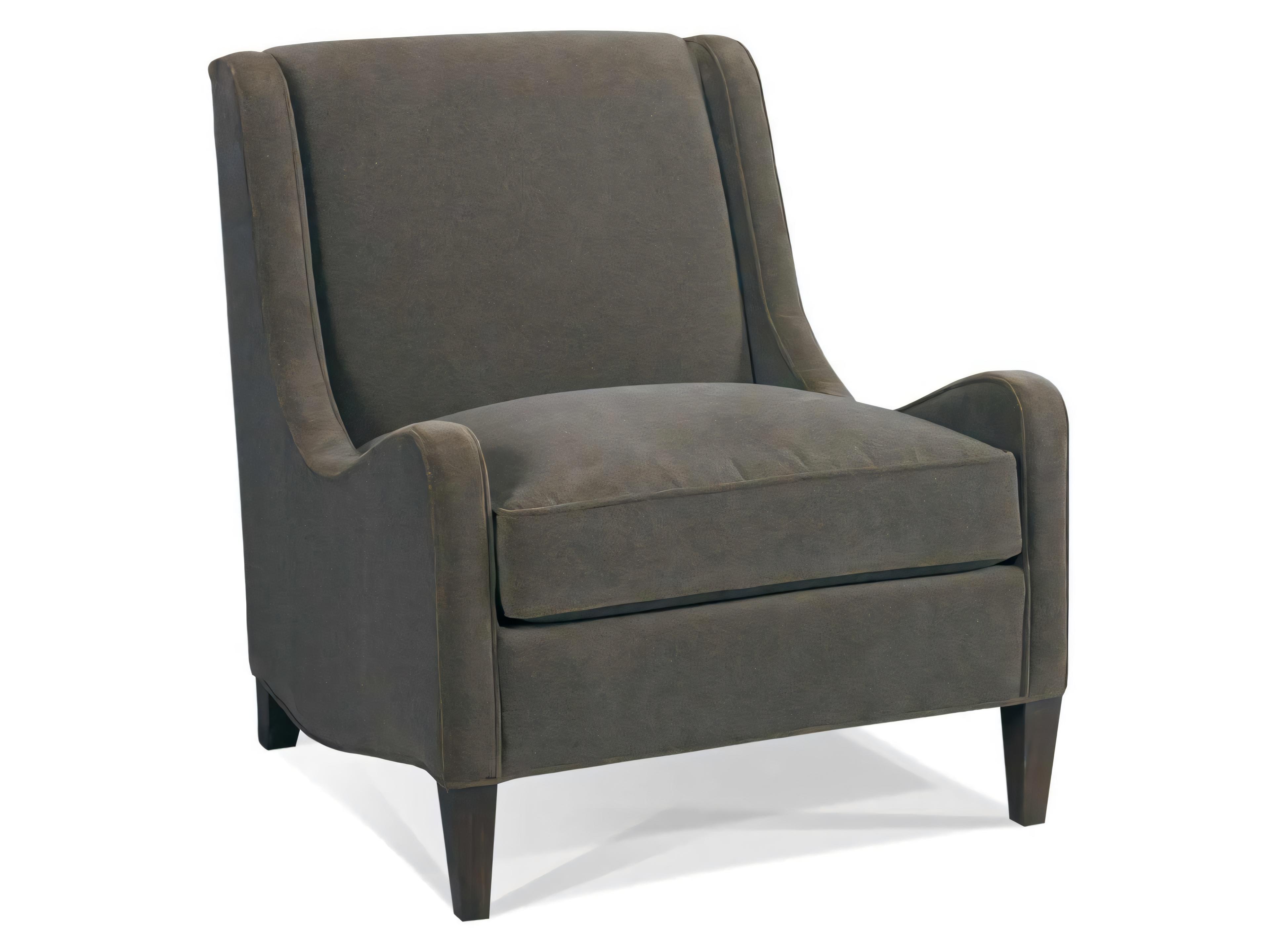 Hickory White Gray Fabric Accent Chair