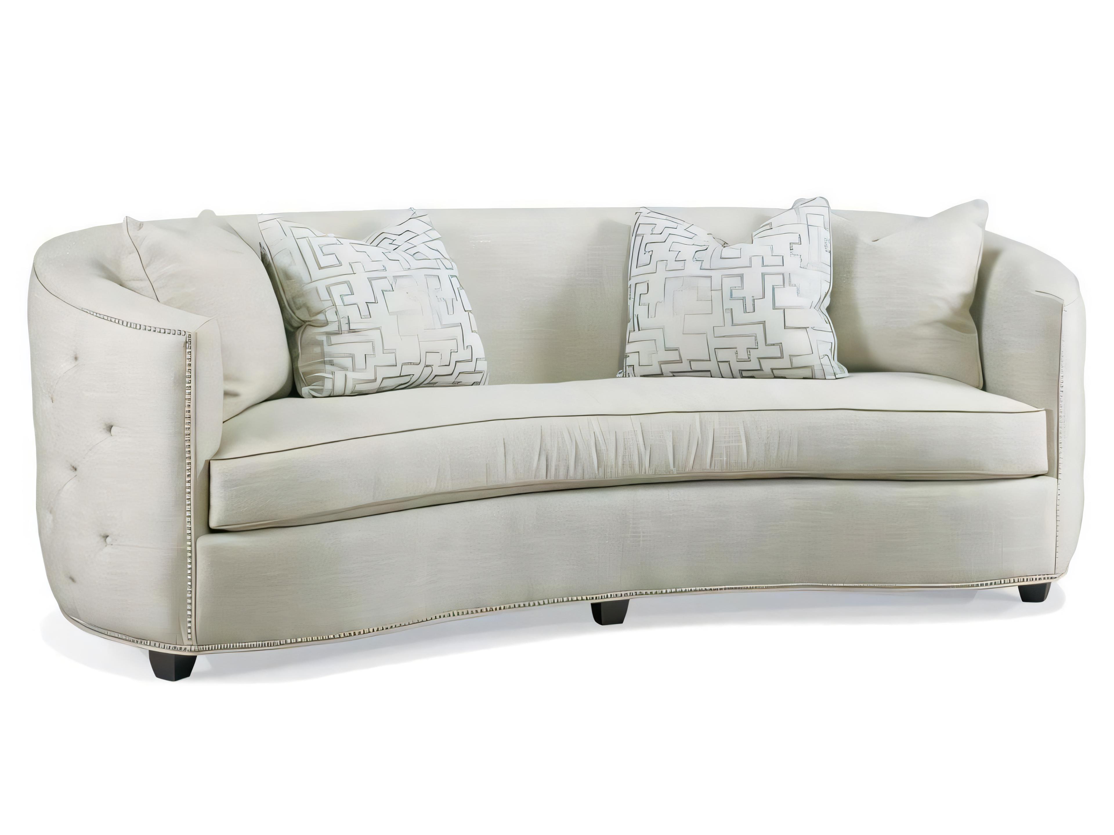Hickory White Upholstered Sofa