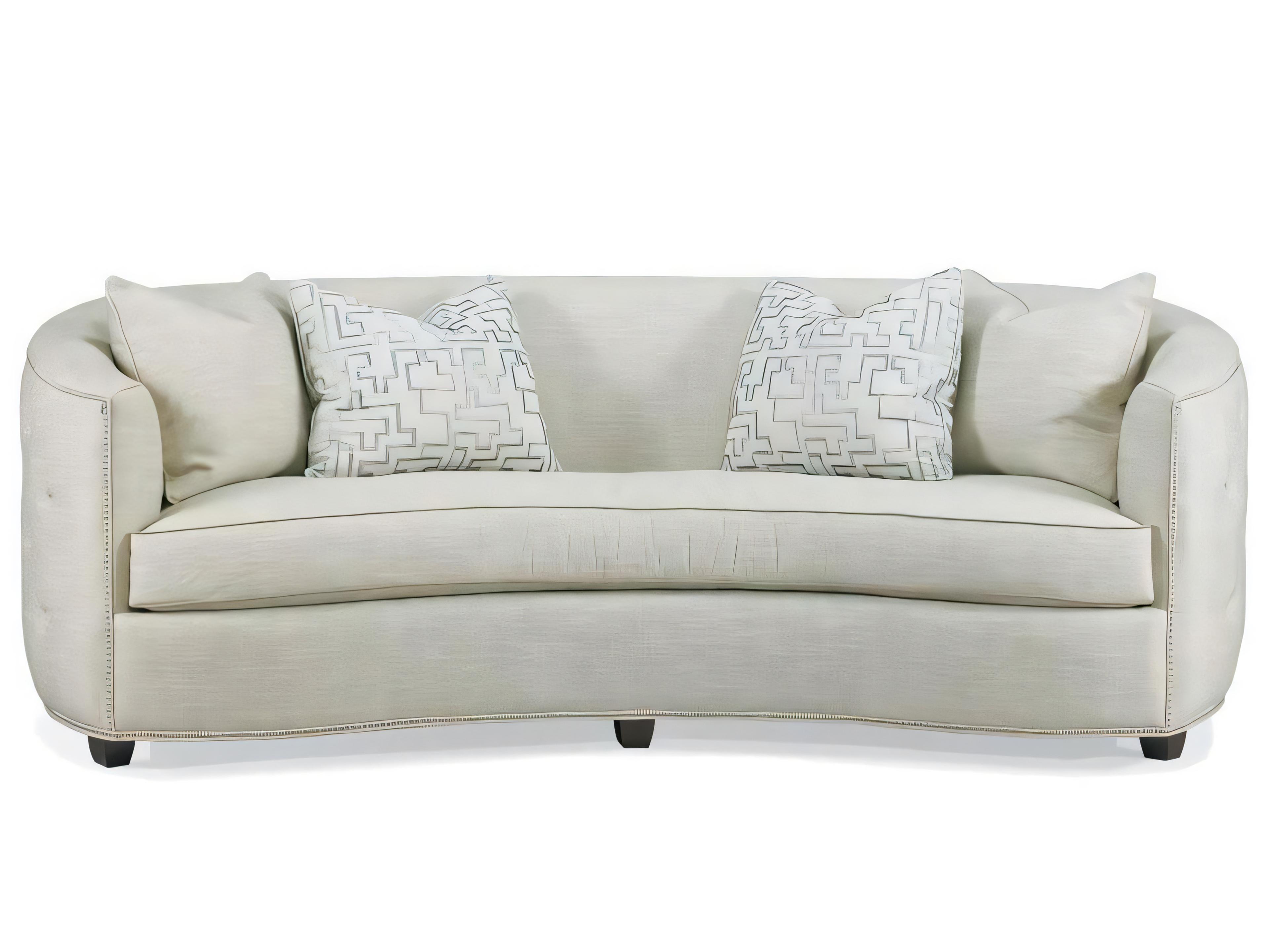 Hickory White Upholstered Sofa