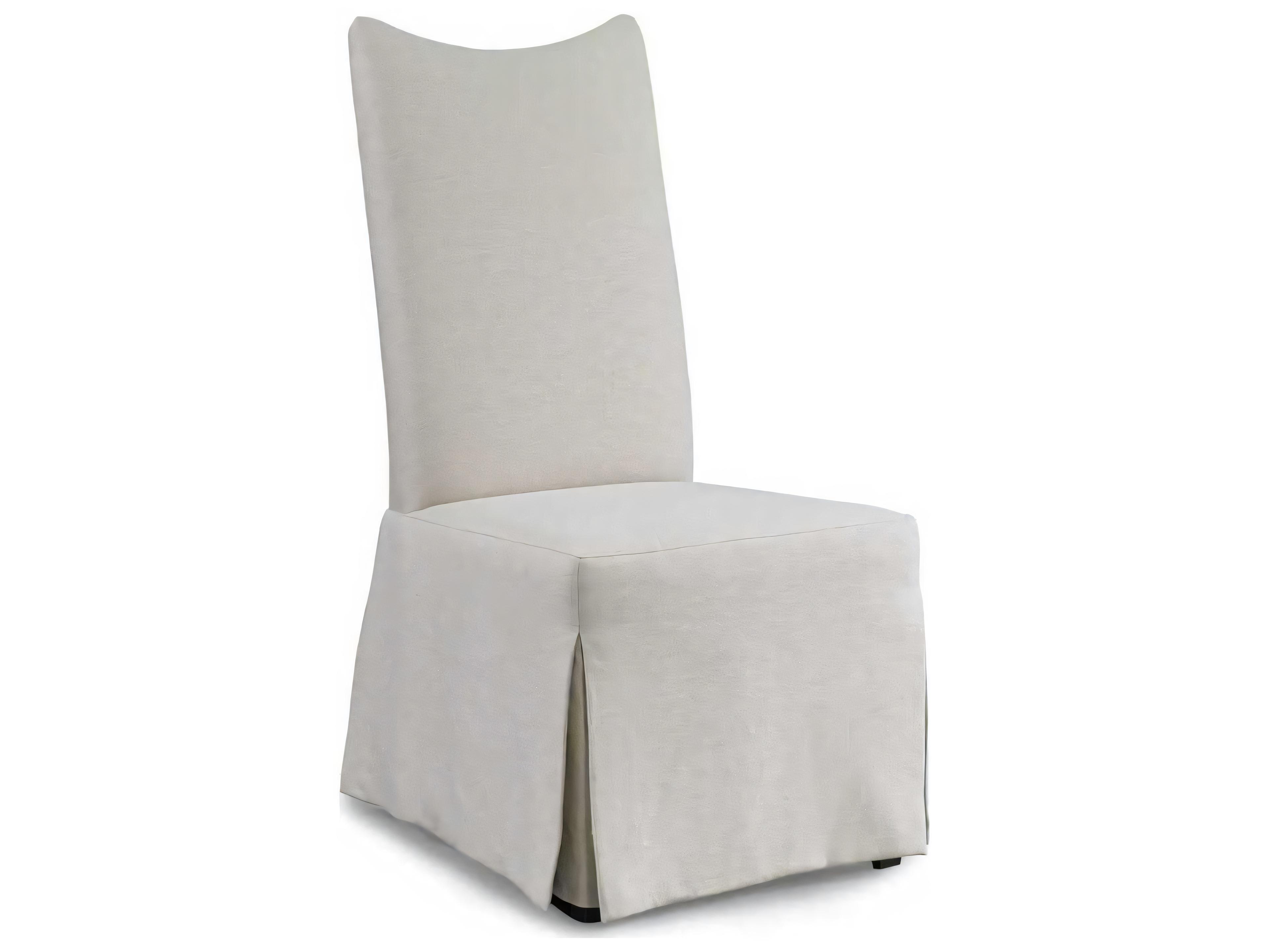 Custom Elements Upholstery Beige Upholstered Laurel Side Dining Chair