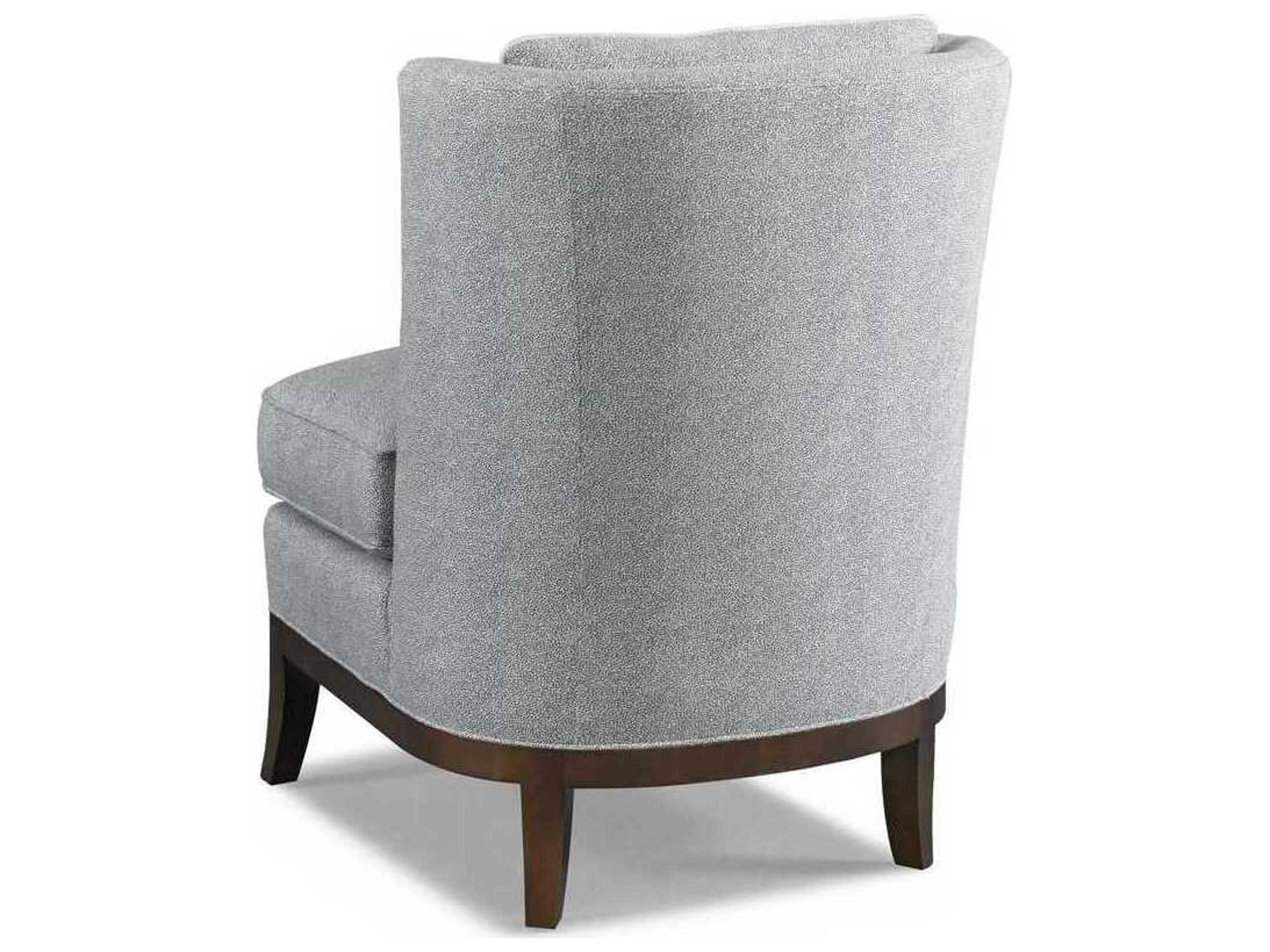 Hickory White Custom Elements Upholstery Gray Fabric Accent Chair