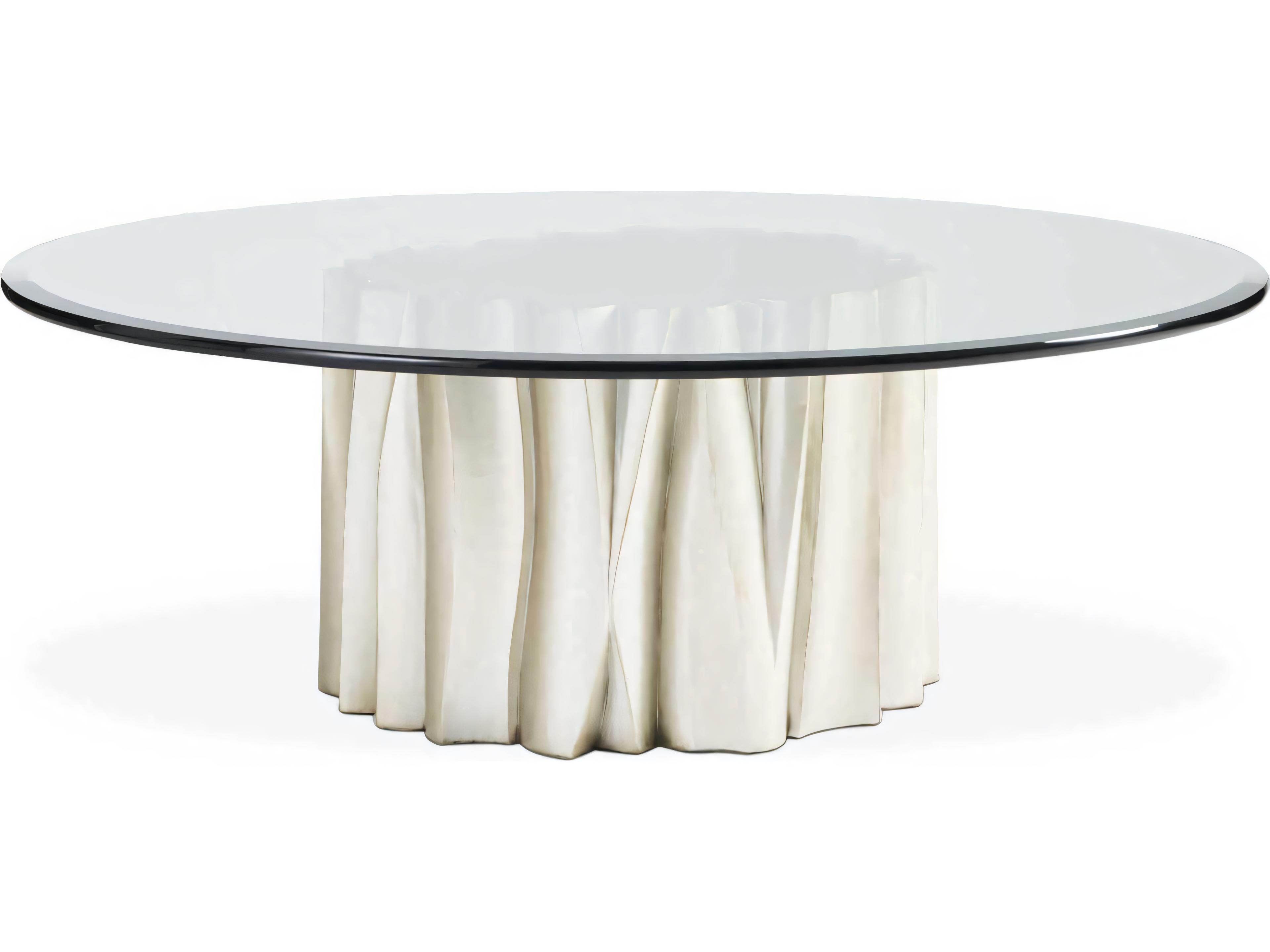 Hickory White 28" Wide Round Organic Cocktail Base