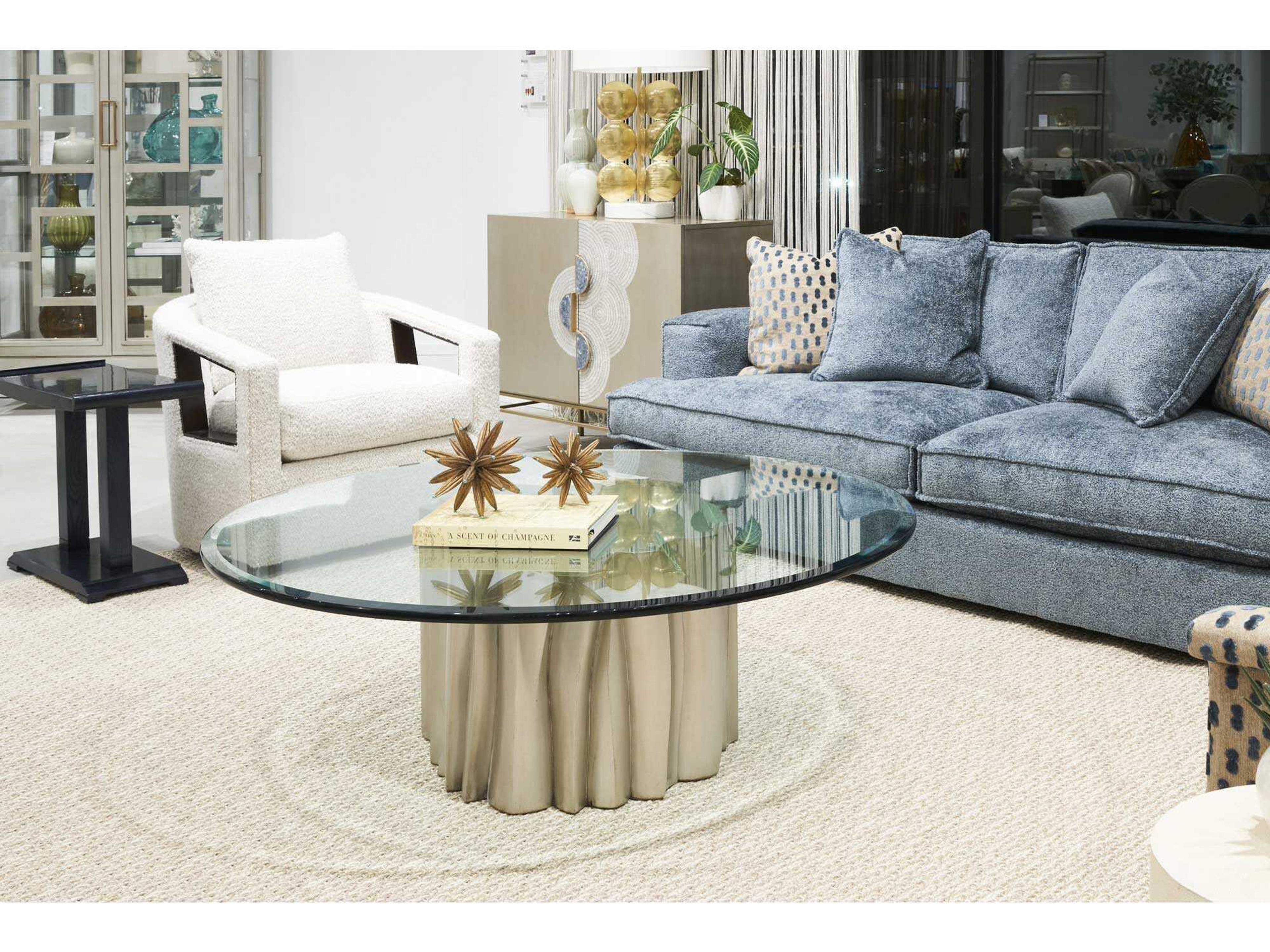 Hickory White 28" Wide Round Organic Cocktail Base