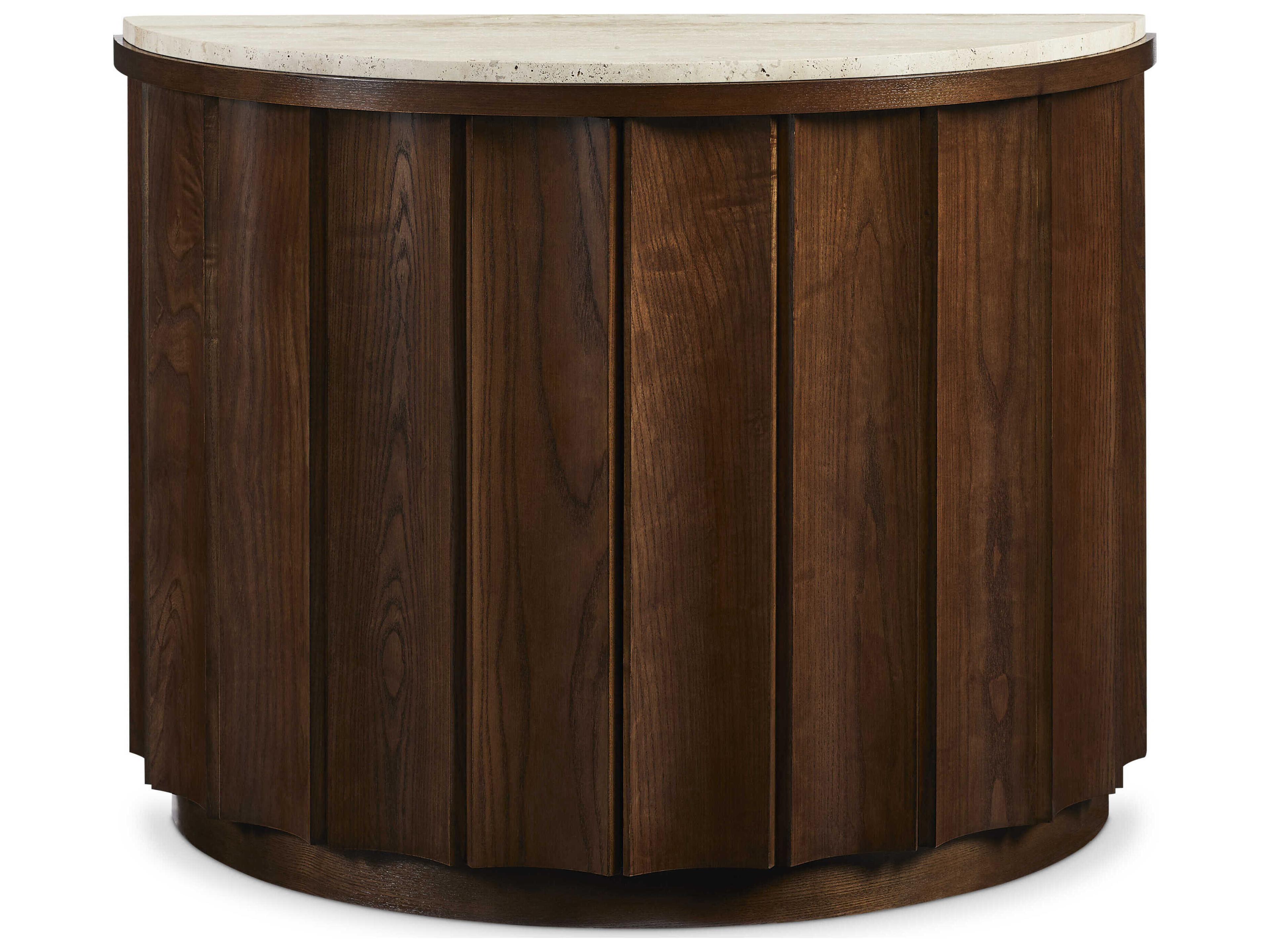 Hickory White Reimagine Carob Brown Ash Wood Accent Chest