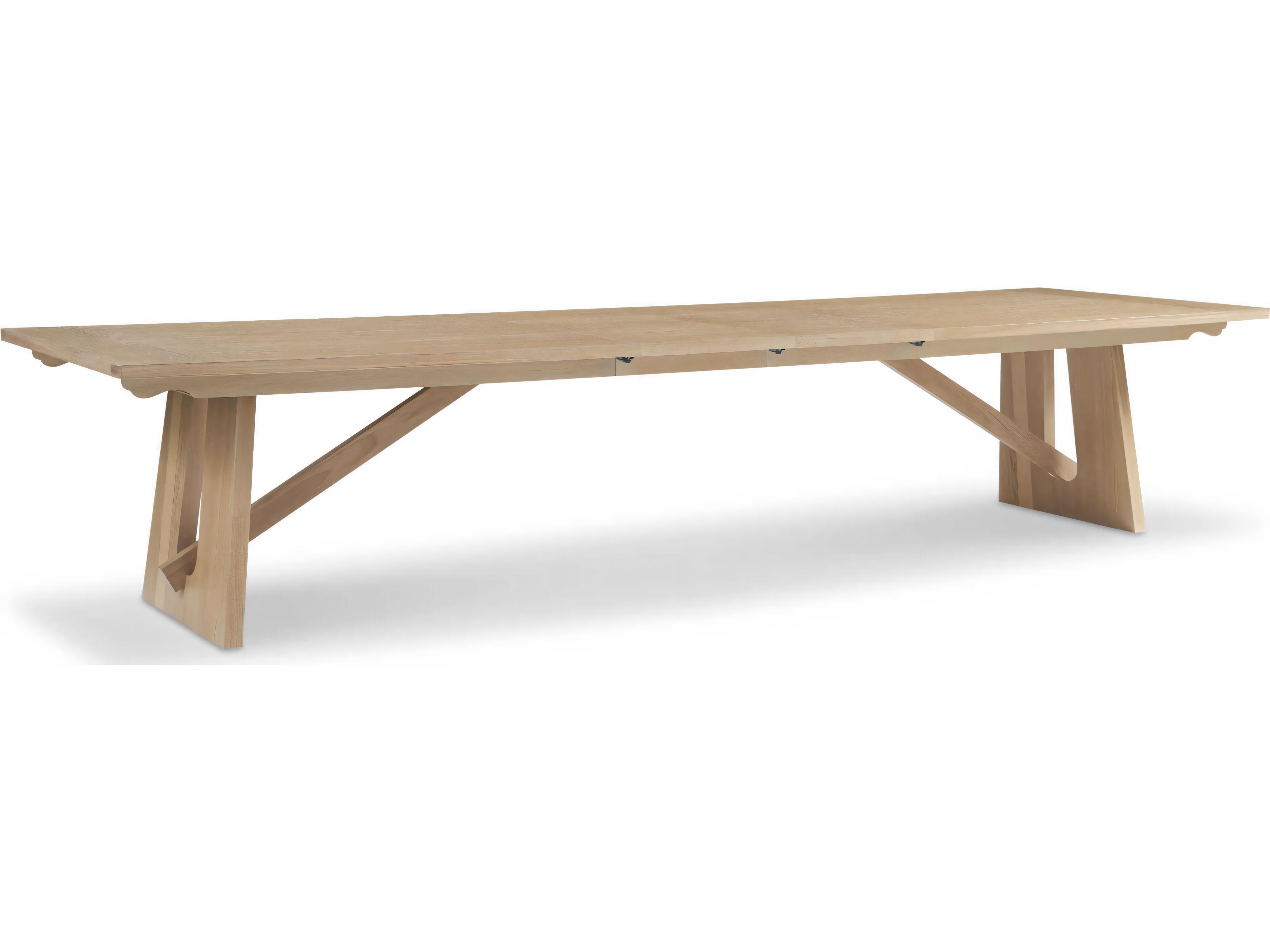 Hickory White Revival Rectangular Wood Light Oak Dining Table