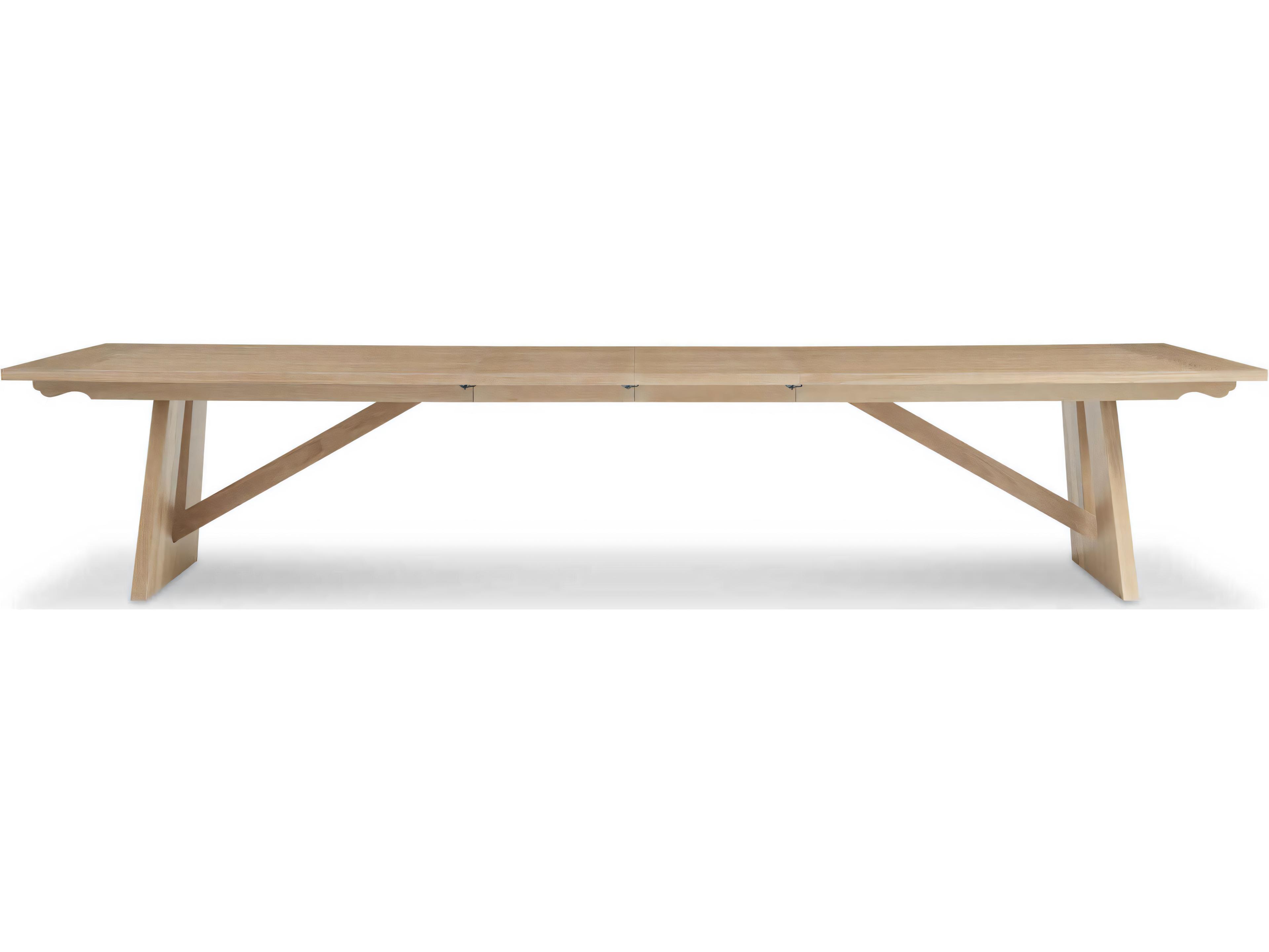 Hickory White Revival Rectangular Wood Primland Dining Table