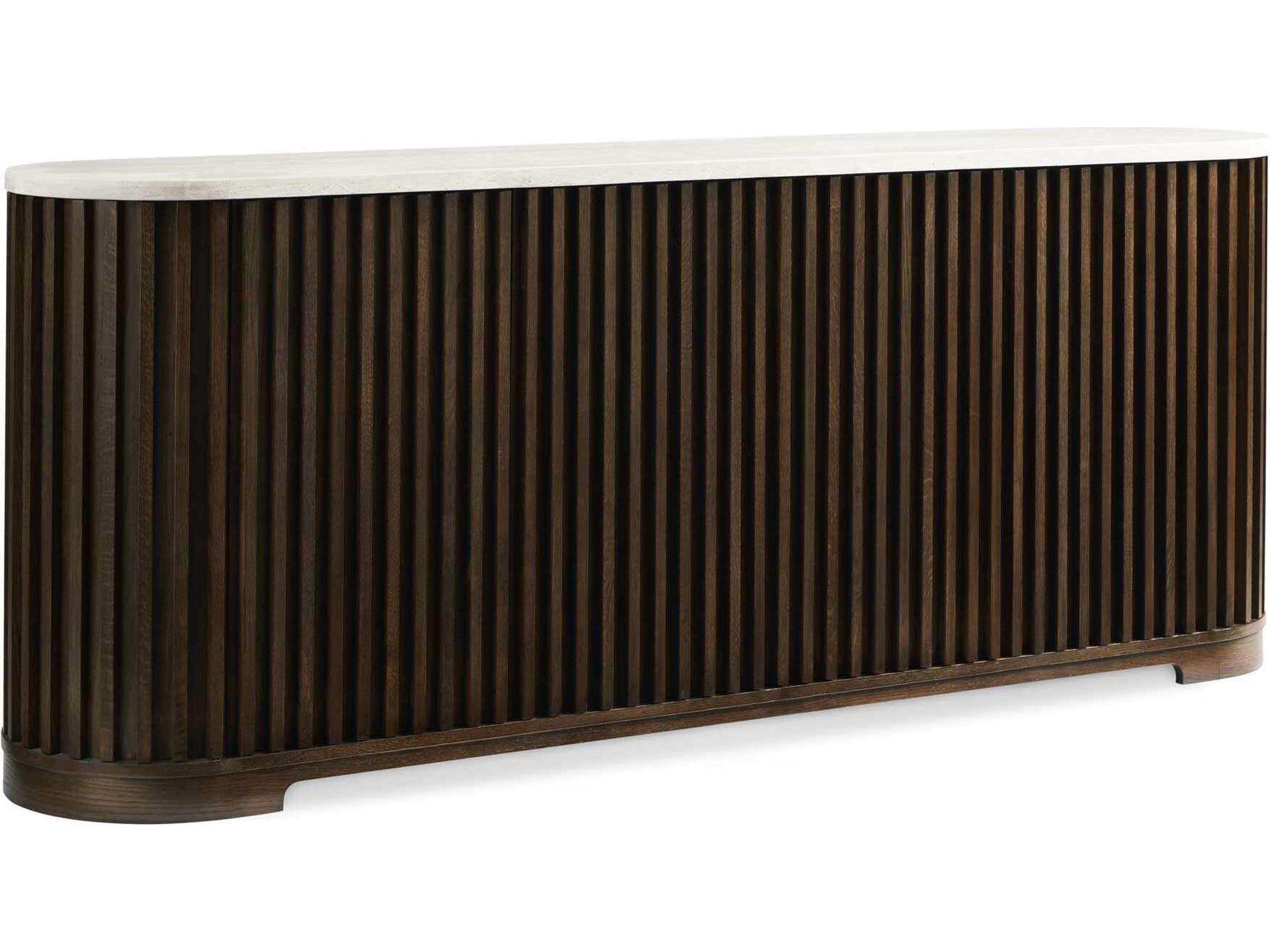 Revival 81 88" Oak Wood Equestrian Brown Sideboard