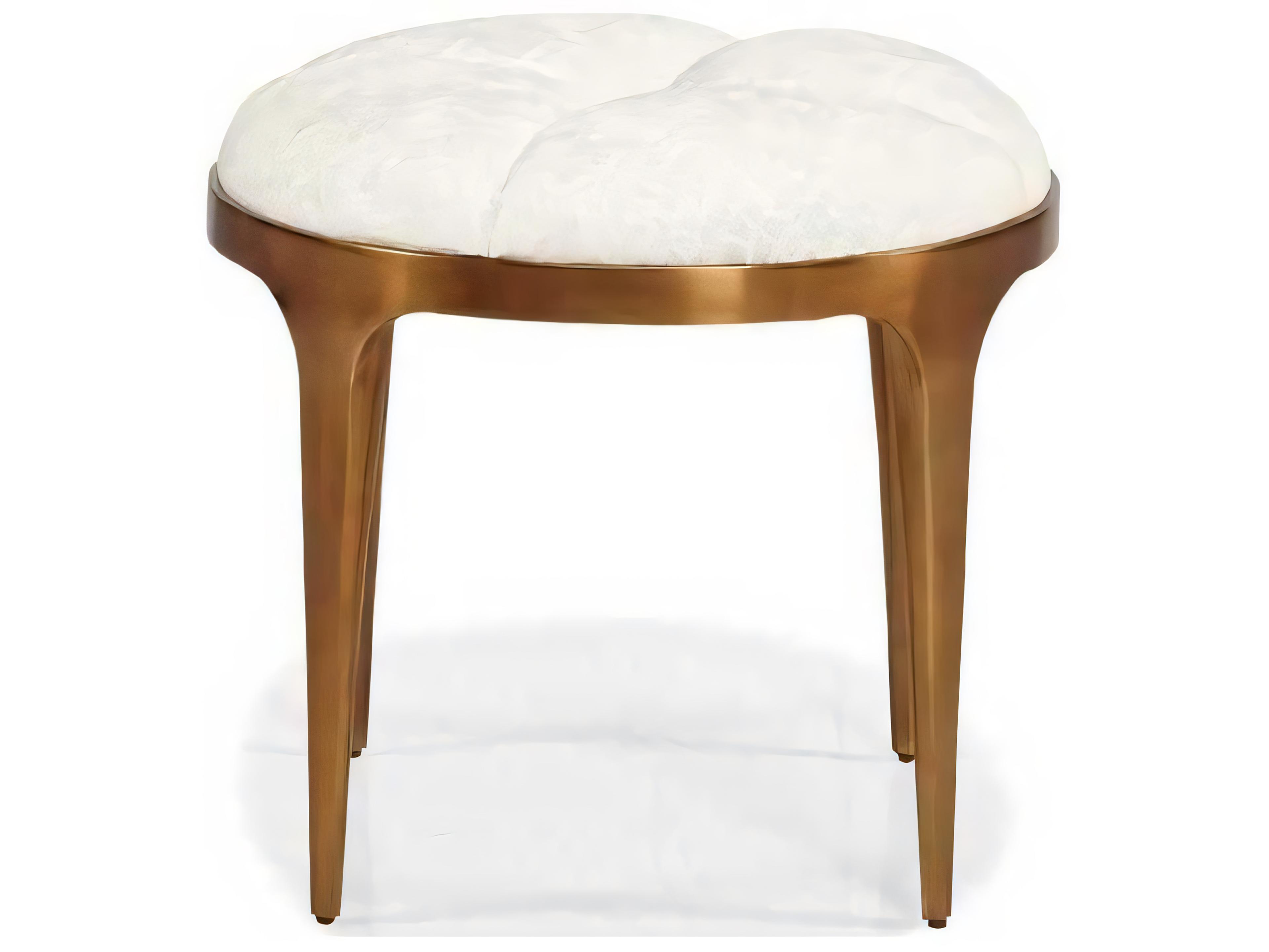 Hickory White Custom Elements Upholstery Saint Tropez Pouf Ottoman
