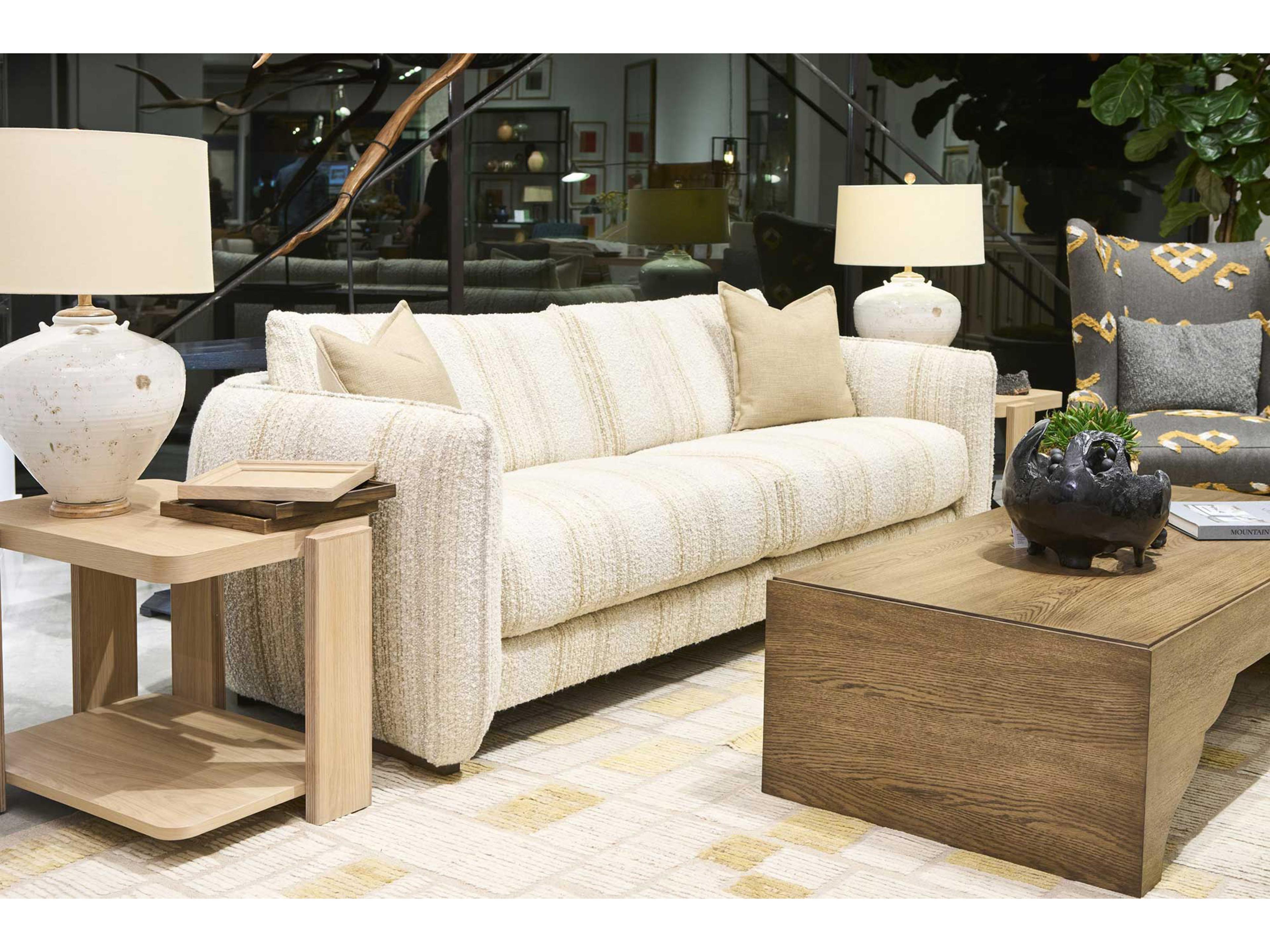 Hickory White Revival Rectangular Wood Light Oak End Table