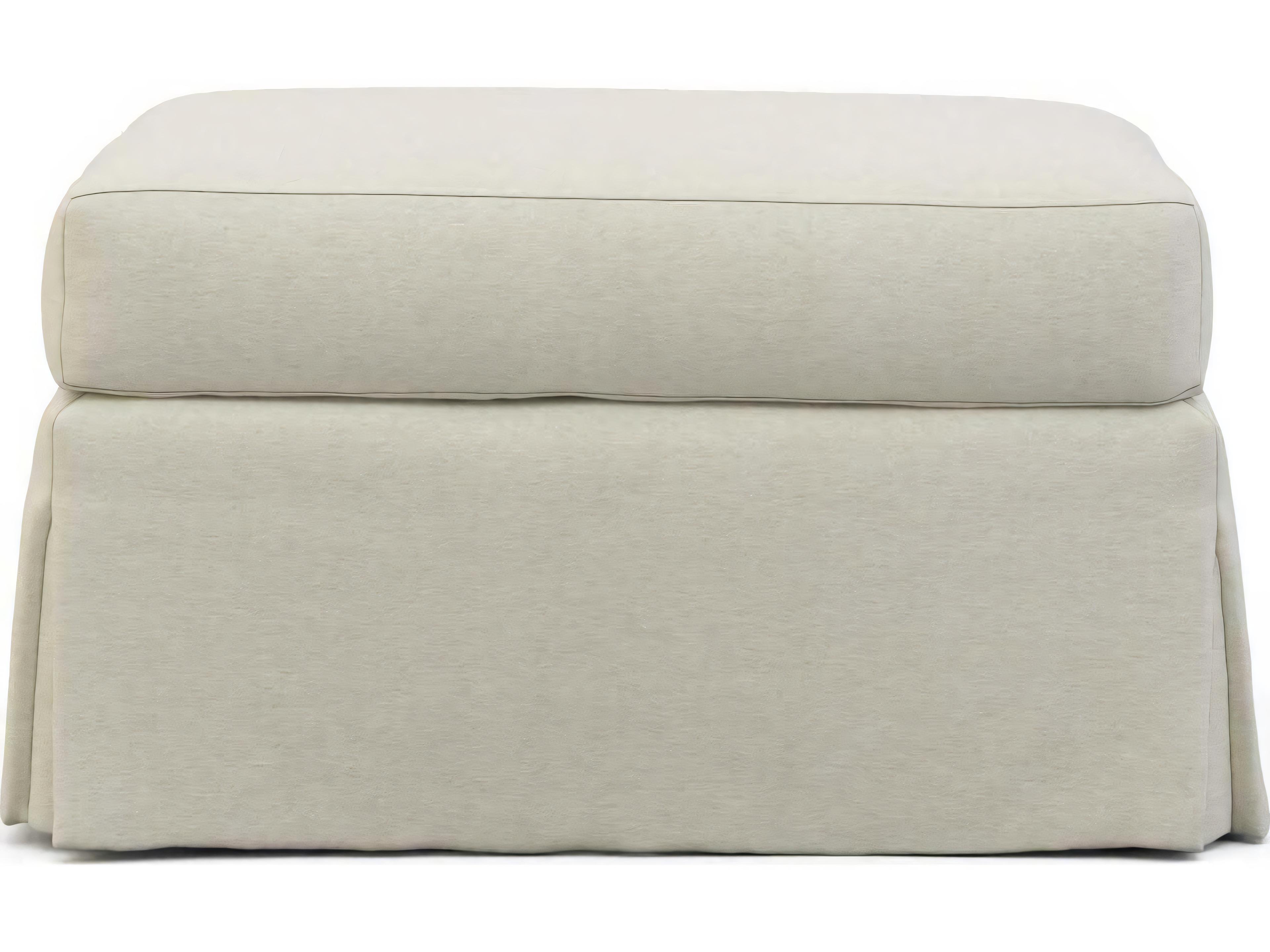 Hickory White Custom Elements Upholstery Jules Ottoman