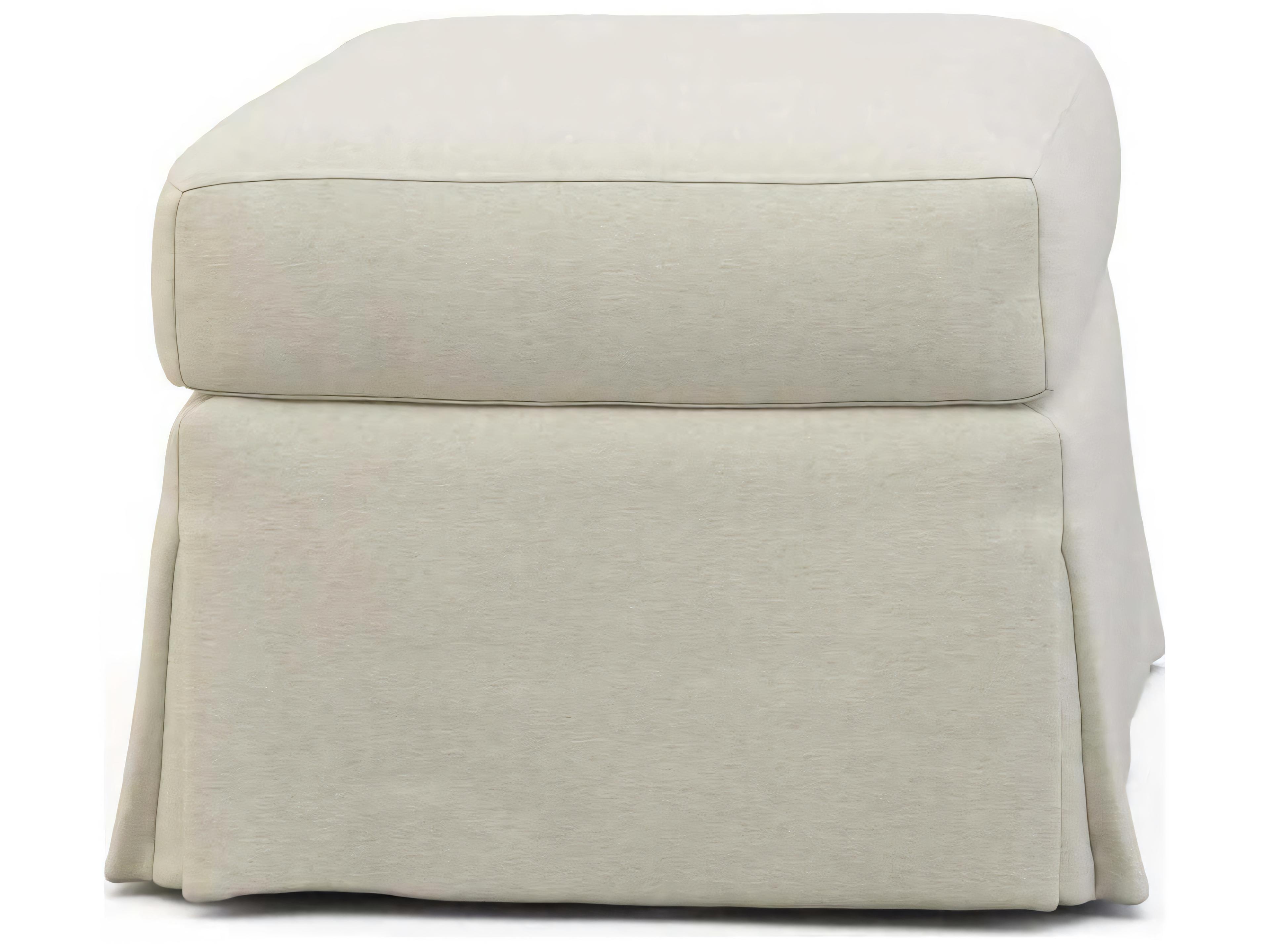 Hickory White Custom Elements Upholstery Jules Ottoman