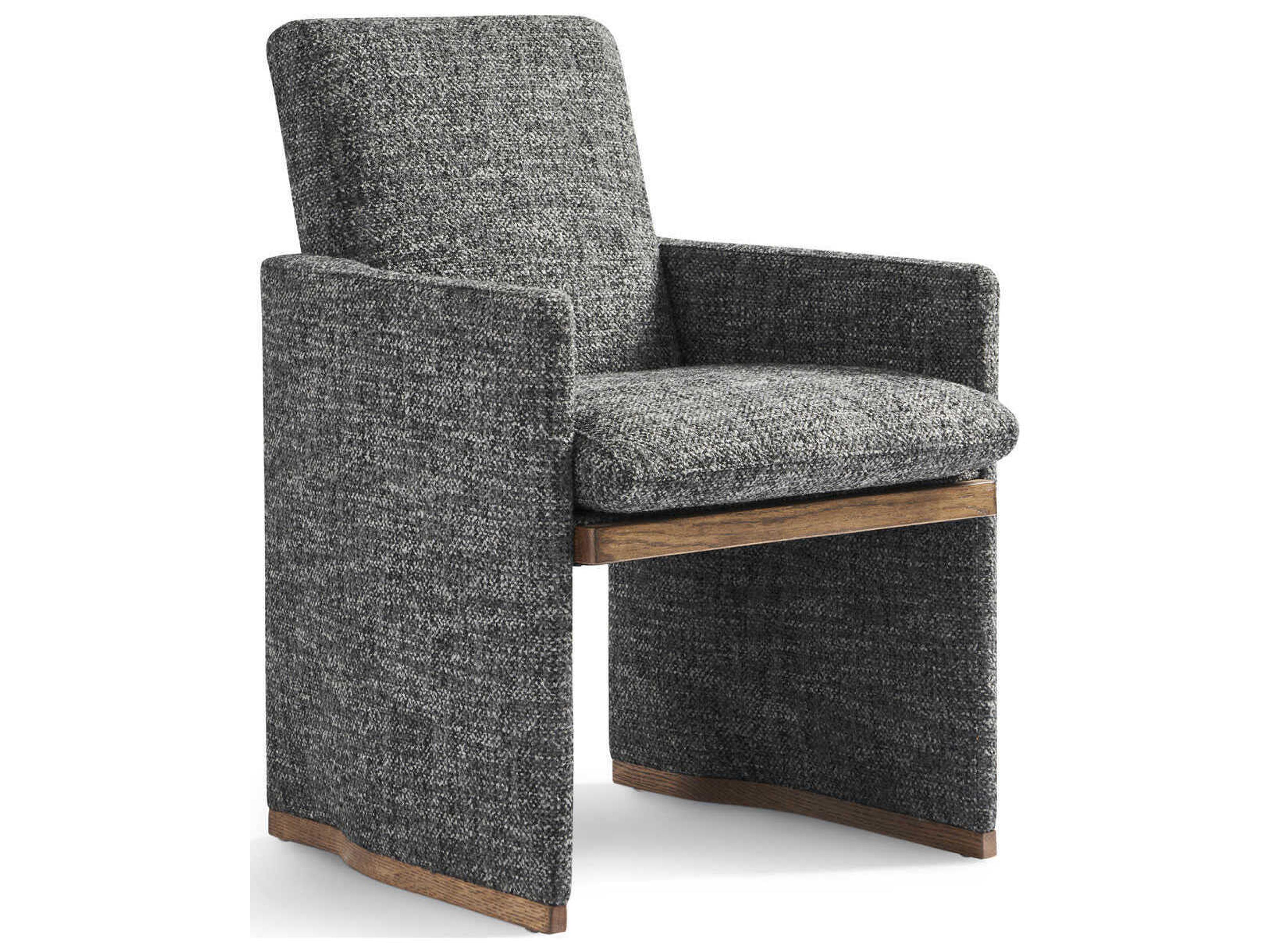 Revival 81 Gray Upholstered Tally Arm Dining Chair